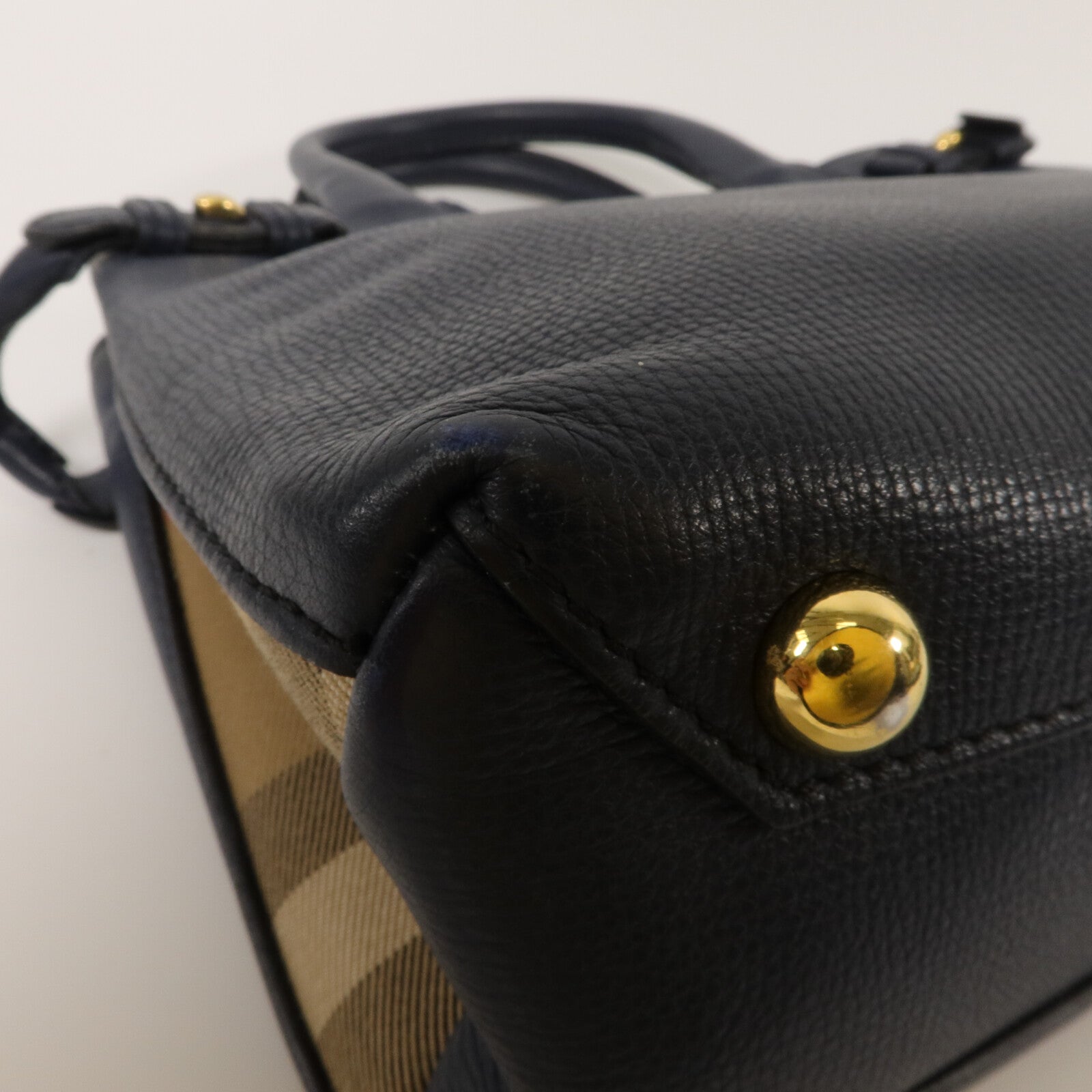BURBERRY 牛皮皮革2 Way Bag手挽肩背兩用袋