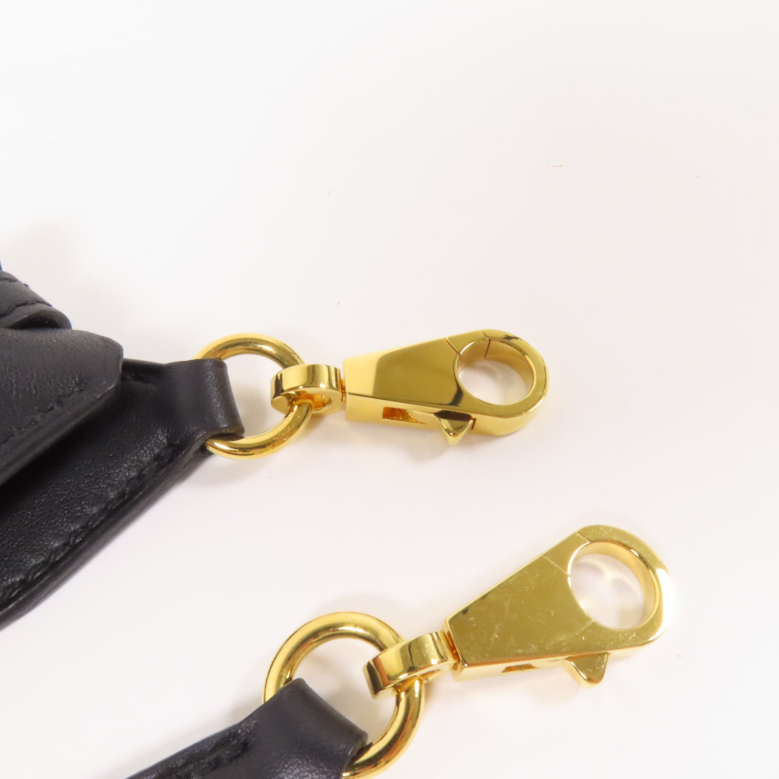 HERMES Swift皮革Shoulder Strap金扣肩帶Noir
