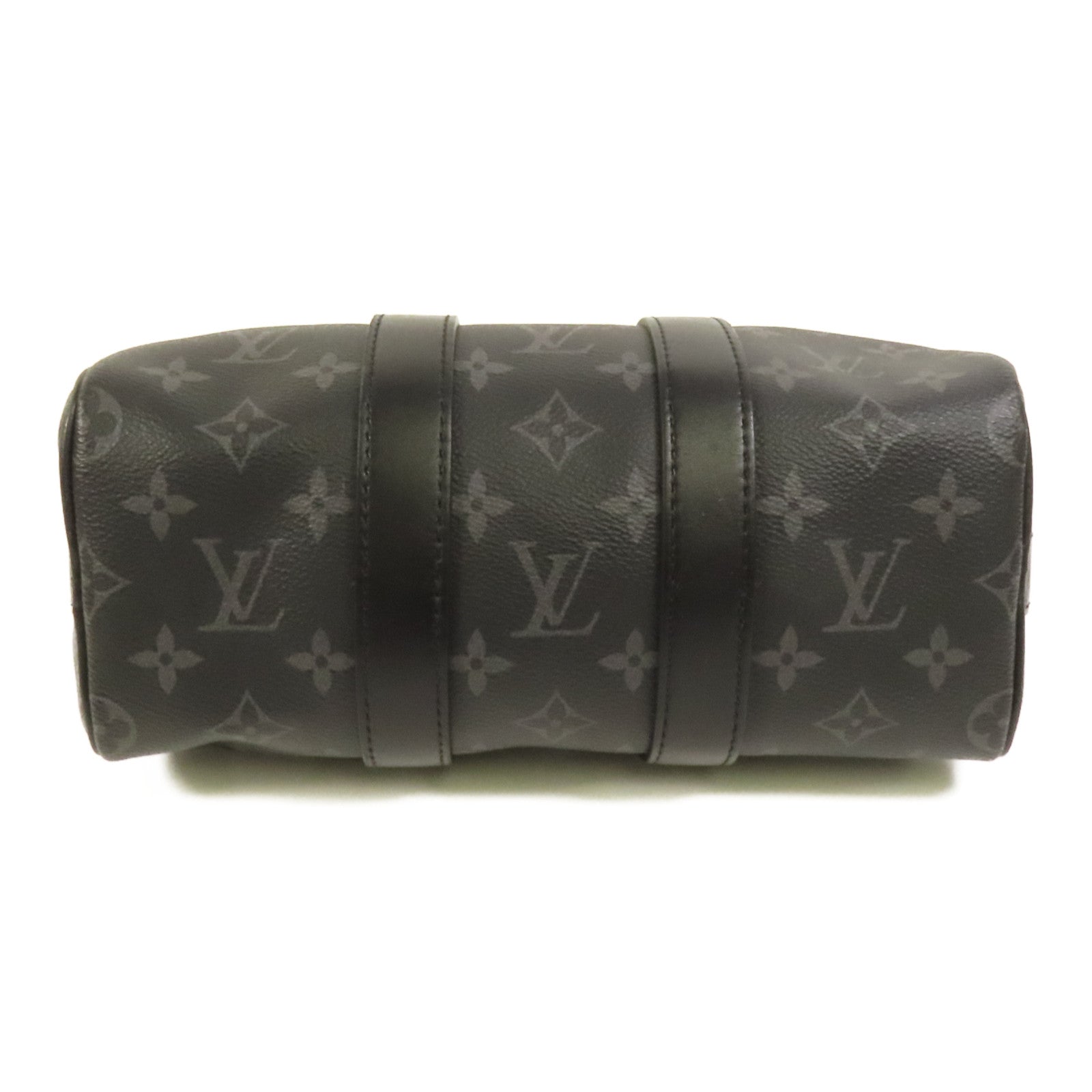 LOUIS VUITTON Monogram Eclipse Keepall Bandouliere 25手挽肩背兩用袋