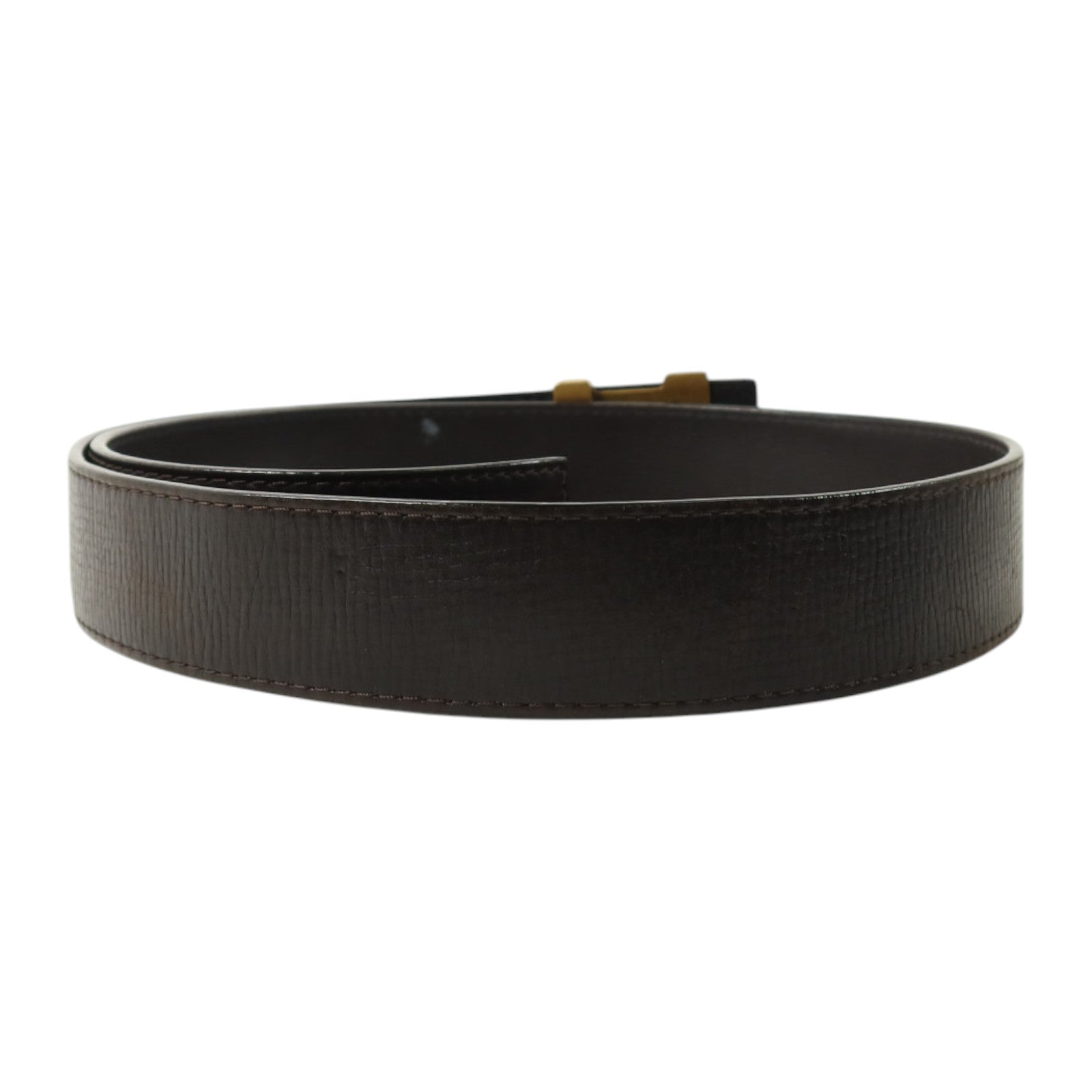 LOUIS VUITTON 牛皮皮革Ceinture LV Initials 90cm Belt金扣皮帶