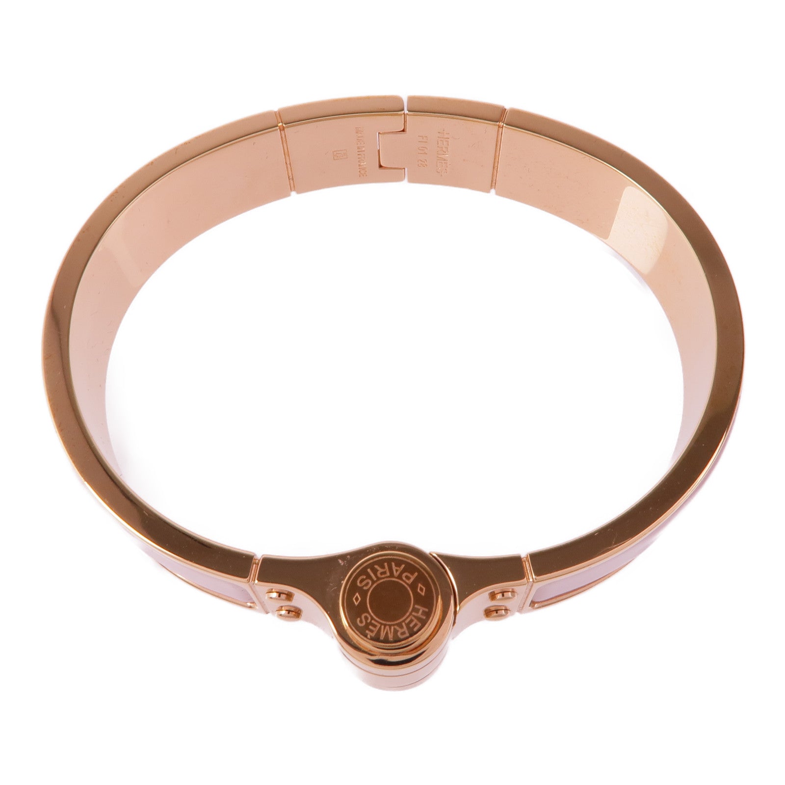 HERMES 金屬/琺瑯Charniere Bracelet手鐲