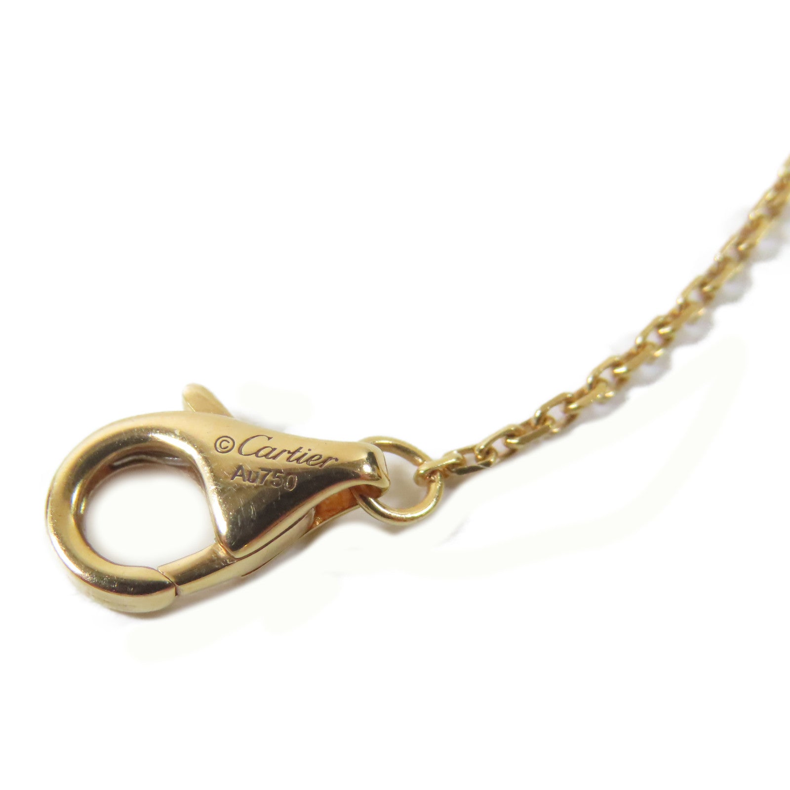 CARTIER 18K玫瑰金Amulette De Cartier項鍊#90cm