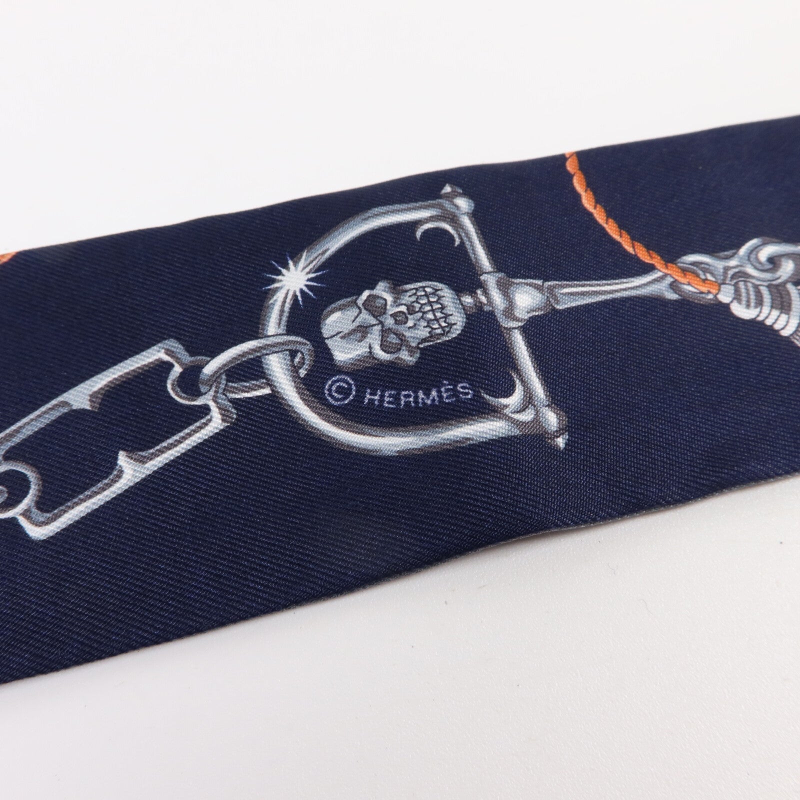 HERMES 絲質Twilly絲巾
