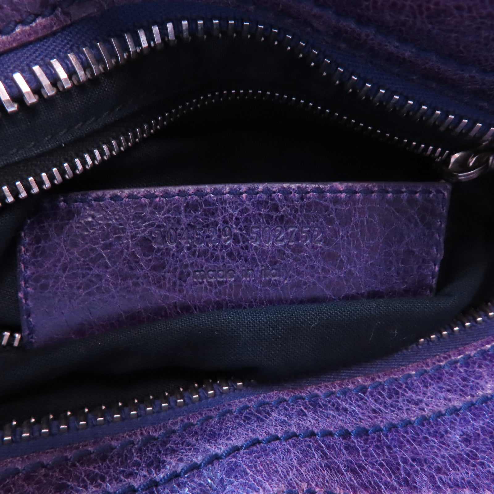 BALENCIAGA 牛皮皮革Giant City金扣手挽肩背兩用袋紫色