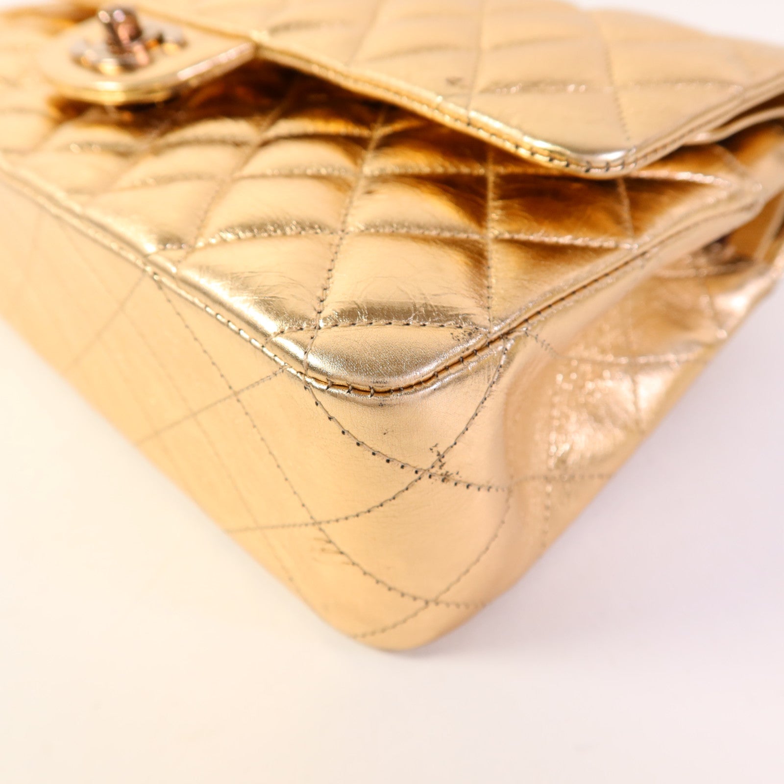 CHANEL 牛皮皮革Classic 25金扣鏈帶肩背袋