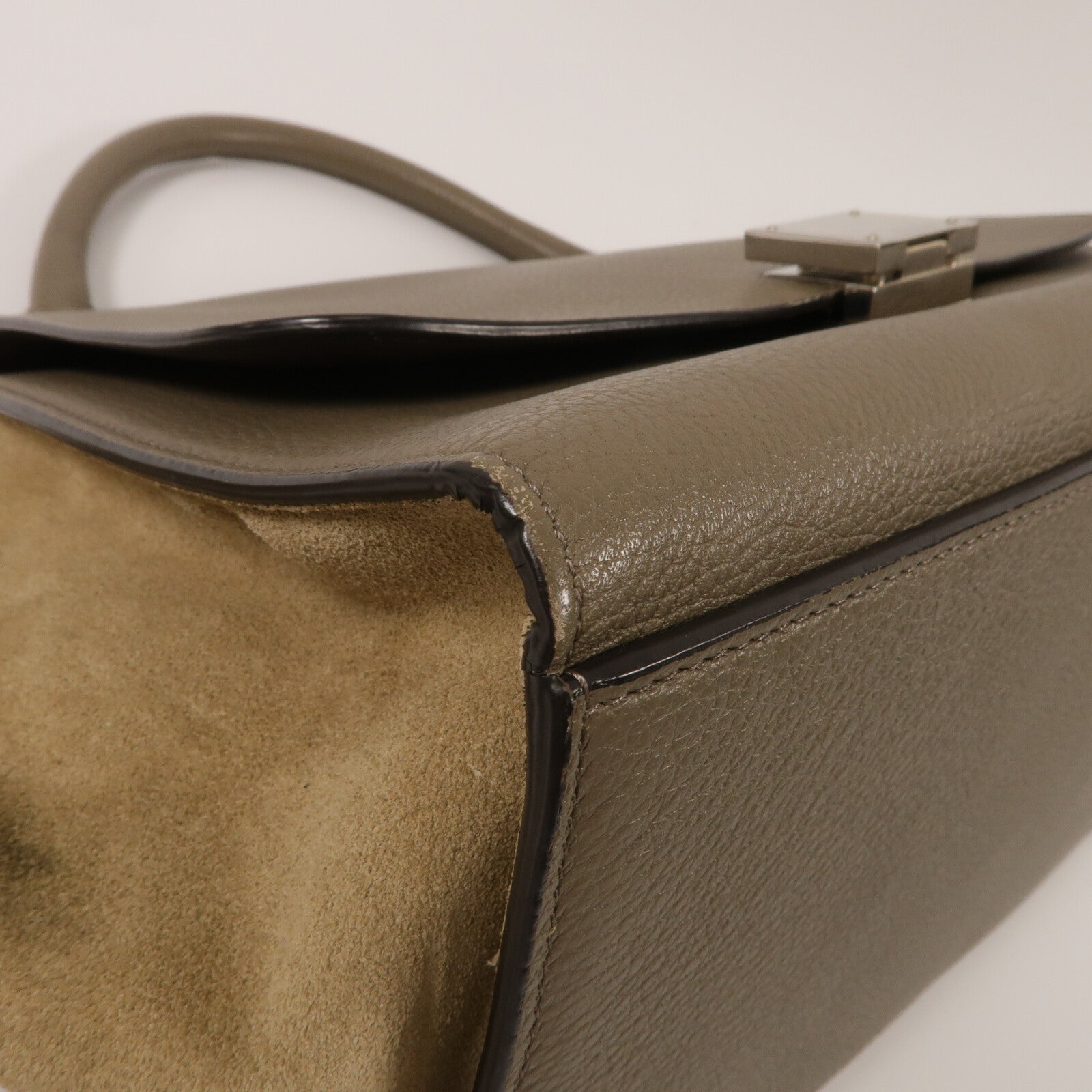 CELINE 牛皮皮革Trapeze Medium手挽肩背兩用袋