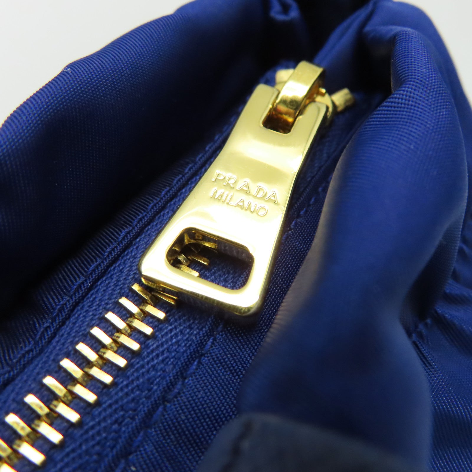PRADA 尼龍2Way Shoulder Bag金扣手挽肩背兩用袋藍色