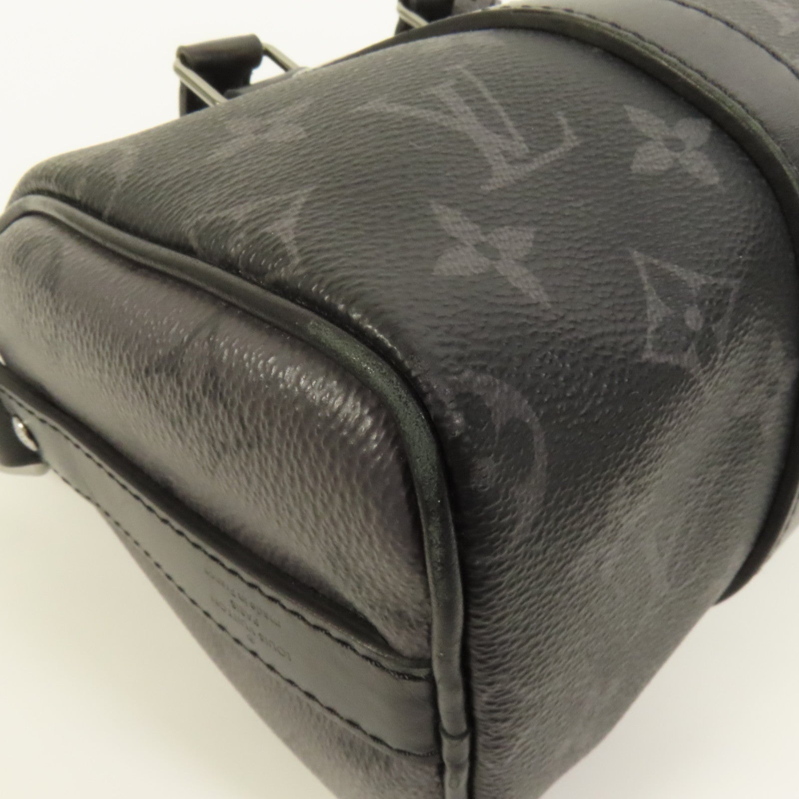 LOUIS VUITTON Monogram Eclipse Keepall Bandouliere 25手挽肩背兩用袋