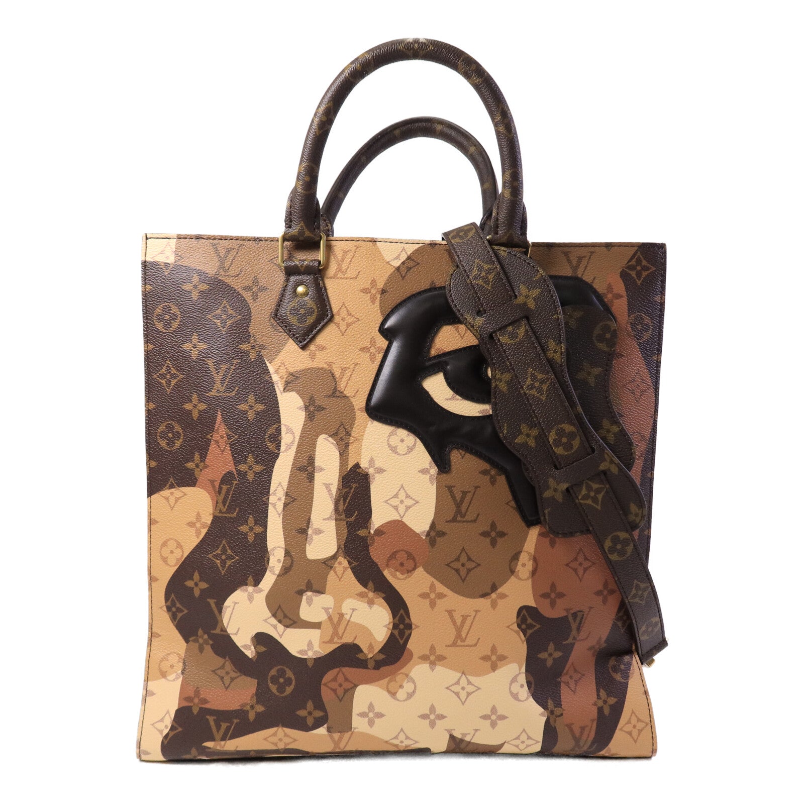 LOUIS VUITTON Monogram Sac Plat NV手挽肩背兩用袋