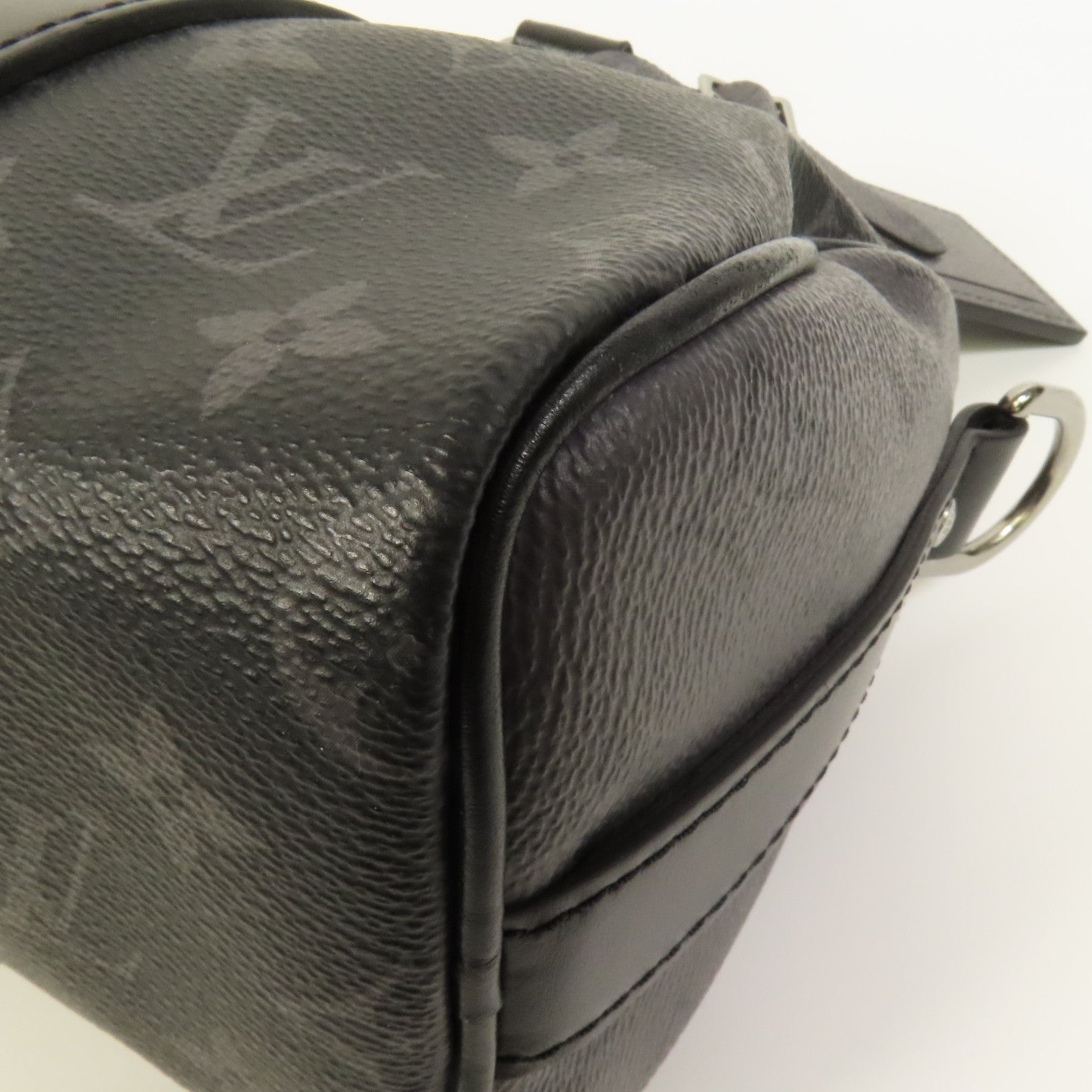 LOUIS VUITTON Monogram Eclipse Keepall Bandouliere 25手挽肩背兩用袋