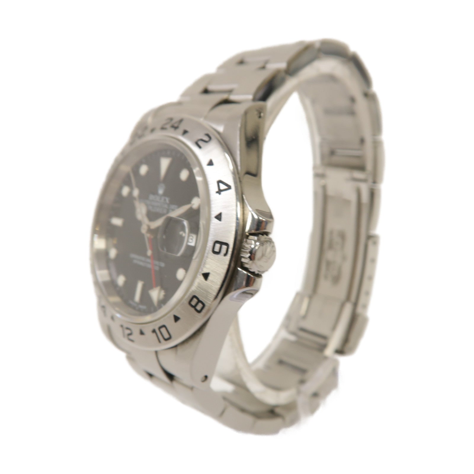 ROLEX Explorer II不鏽鋼自動機芯手錶銀色/黑色