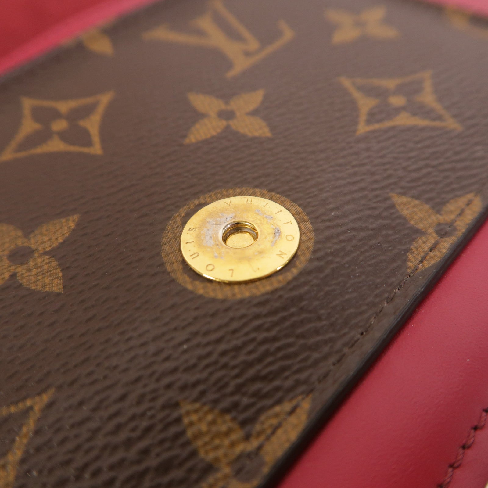 LOUIS VUITTON Monogram Portefeuille Flore鏈帶肩背袋