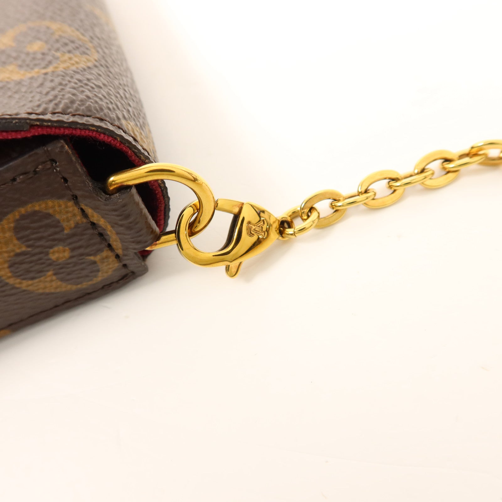 LOUIS VUITTON Monogram Pochette Felicie金扣鏈帶肩背袋