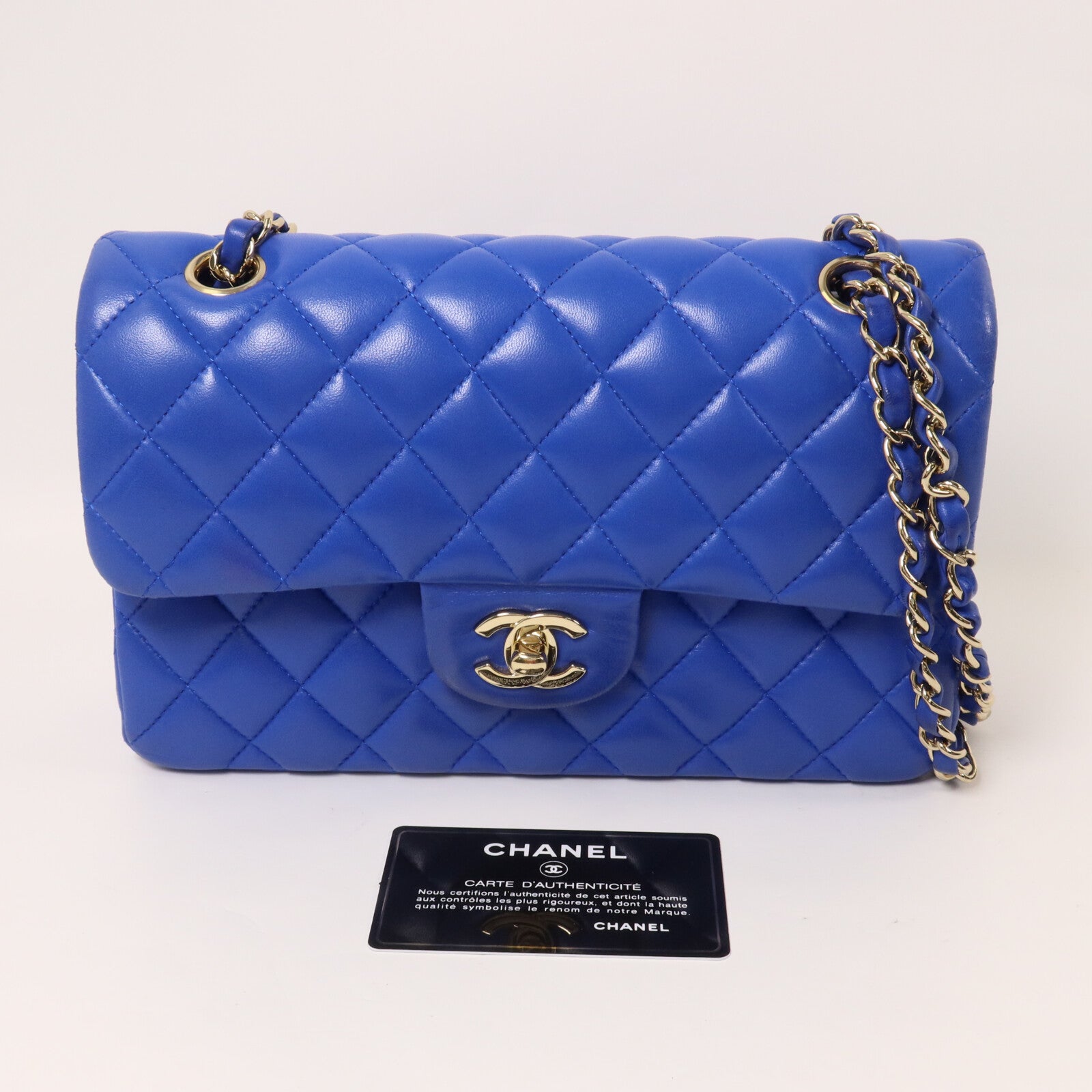 CHANEL 羊皮皮革Classic 23鏈帶肩背袋