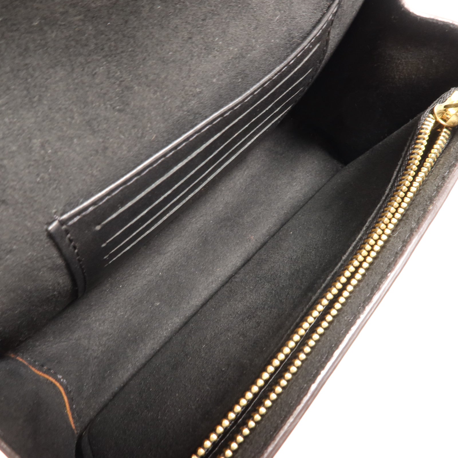 LOUIS VUITTON Monogram Reverse Dauphine金扣肩背袋