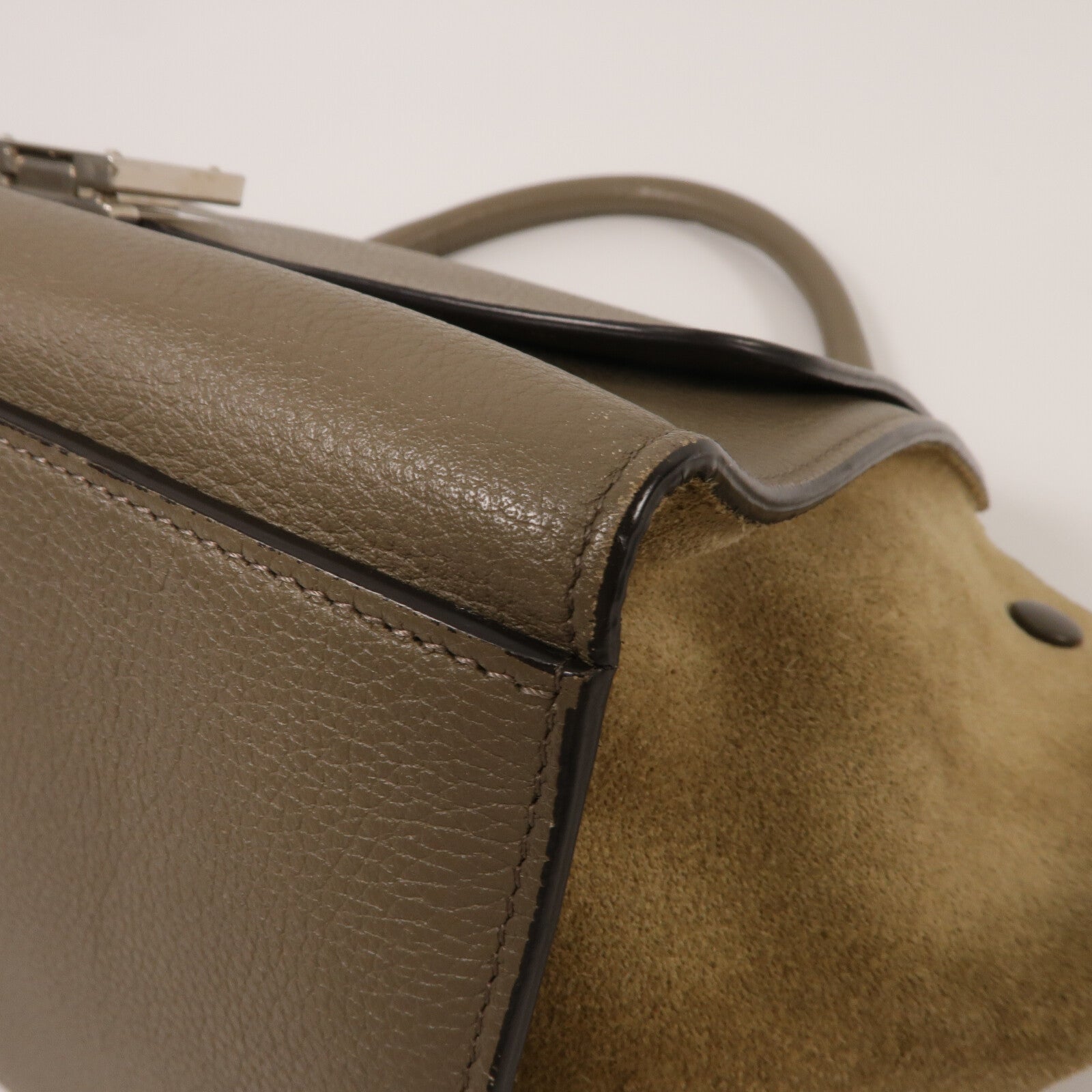 CELINE 牛皮皮革Trapeze Medium手挽肩背兩用袋