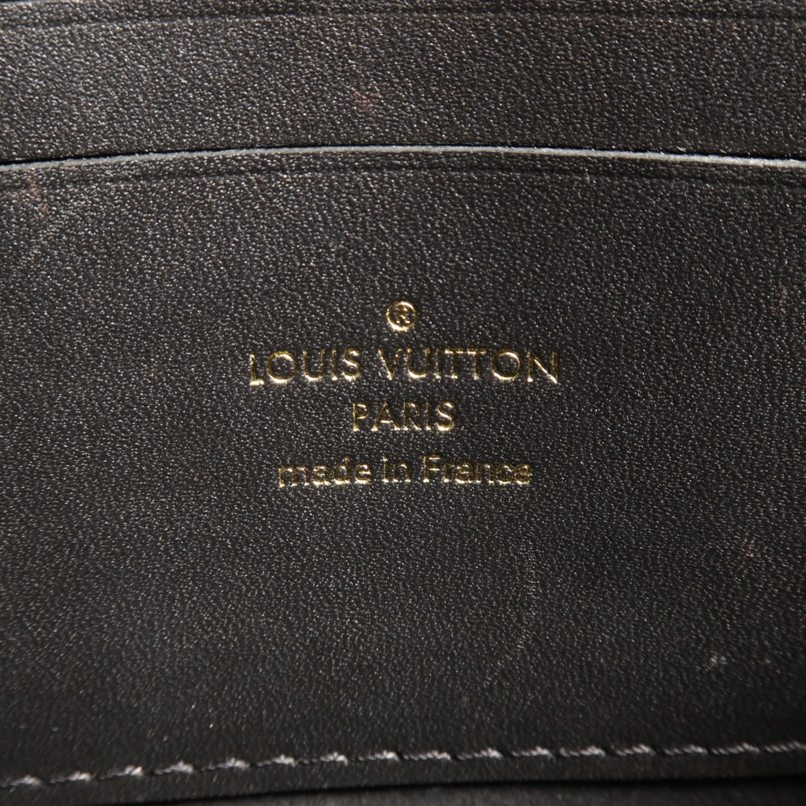 LOUIS VUITTON Monogram Reverse Dauphine金扣肩背袋