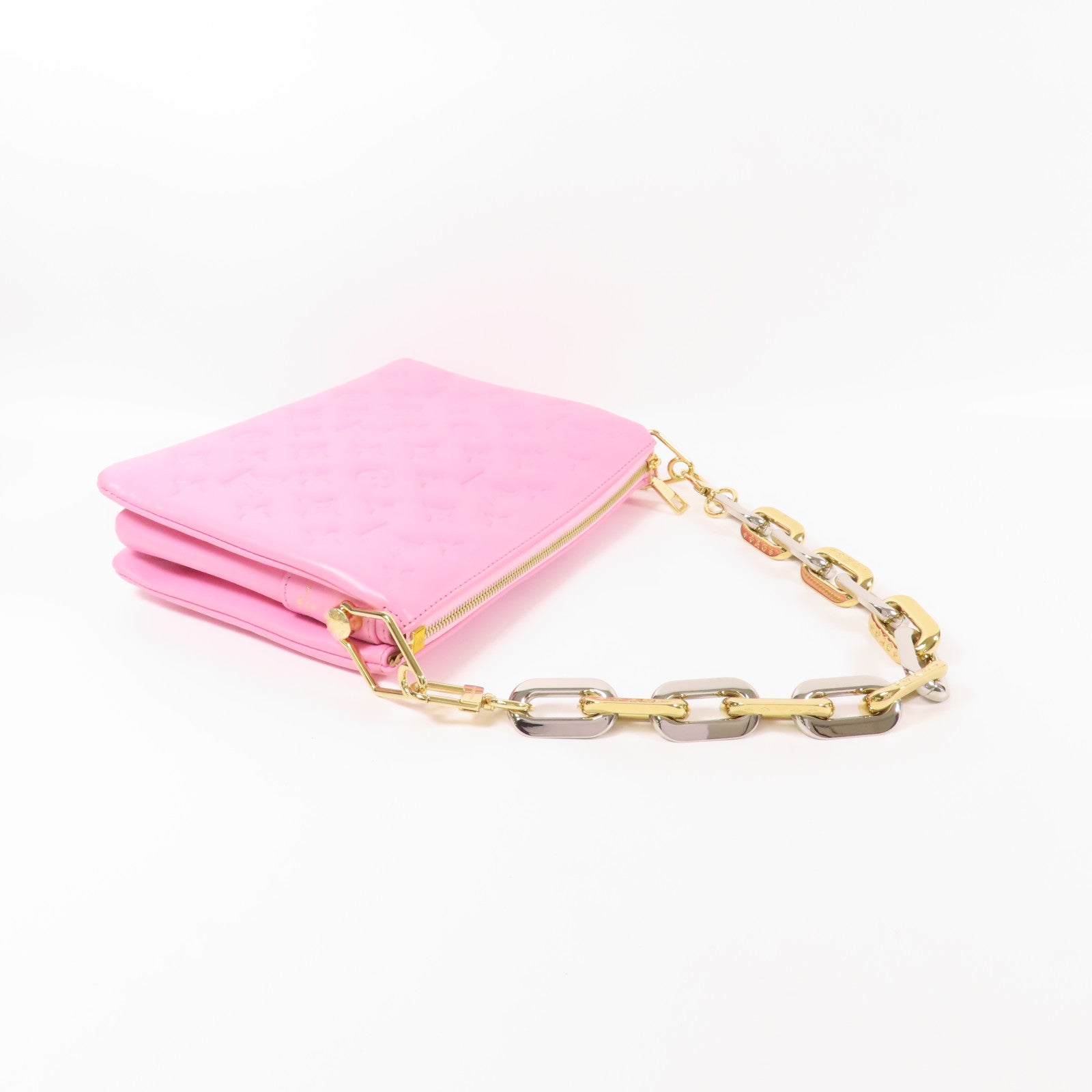 LOUIS VUITTON Monogram Embossed Bolsa Coussin PM肩背袋