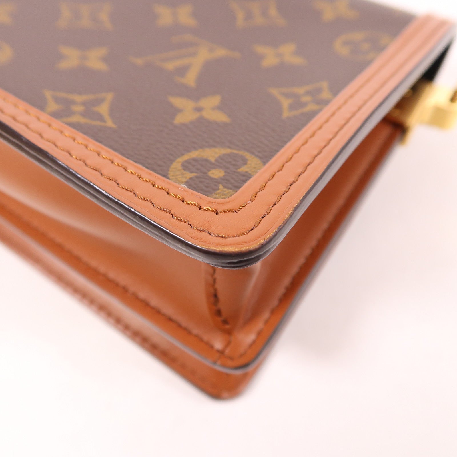 LOUIS VUITTON LV Mini Dauphine Shoulder Bag M45959 Monogram Reverse Brown