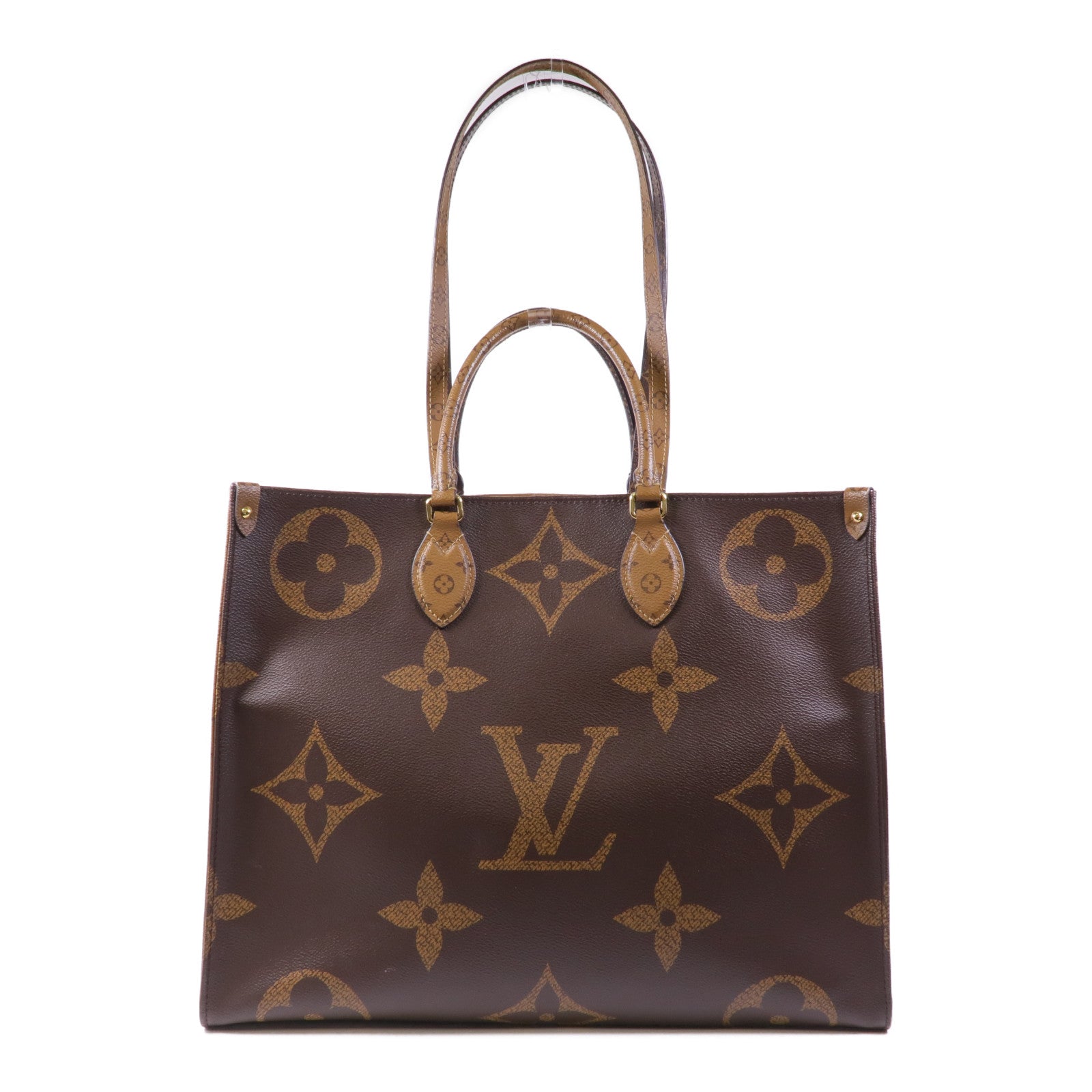 LOUIS VUITTON 【激減優惠】Monogram Giant On The Go GM金扣手挽肩背兩用袋