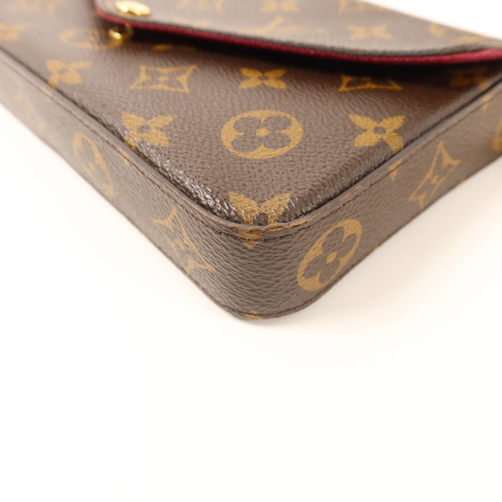 LOUIS VUITTON Monogram Pochette Felicie金扣鏈帶肩背袋