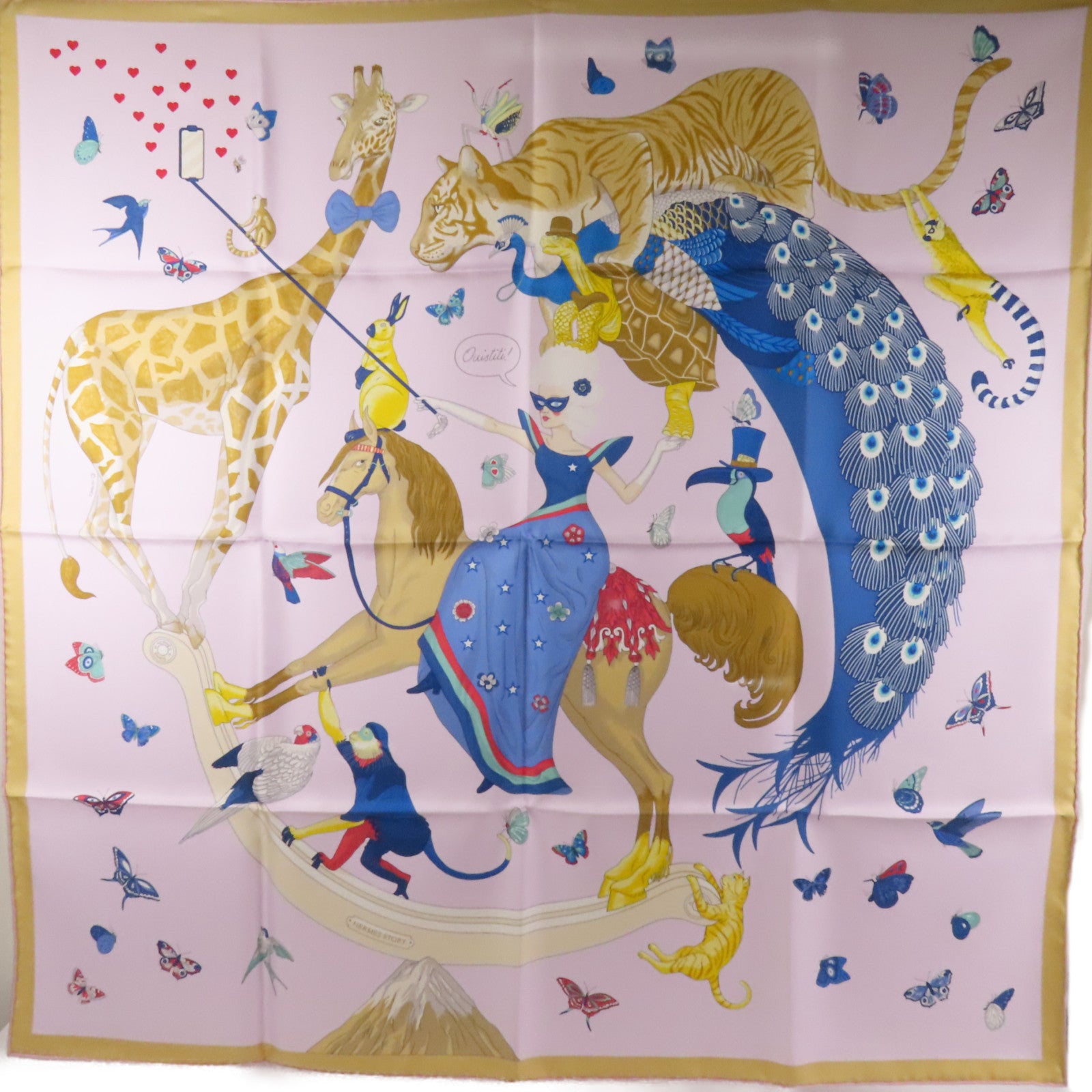 HERMES 絲質Scarf 90X90絲巾
