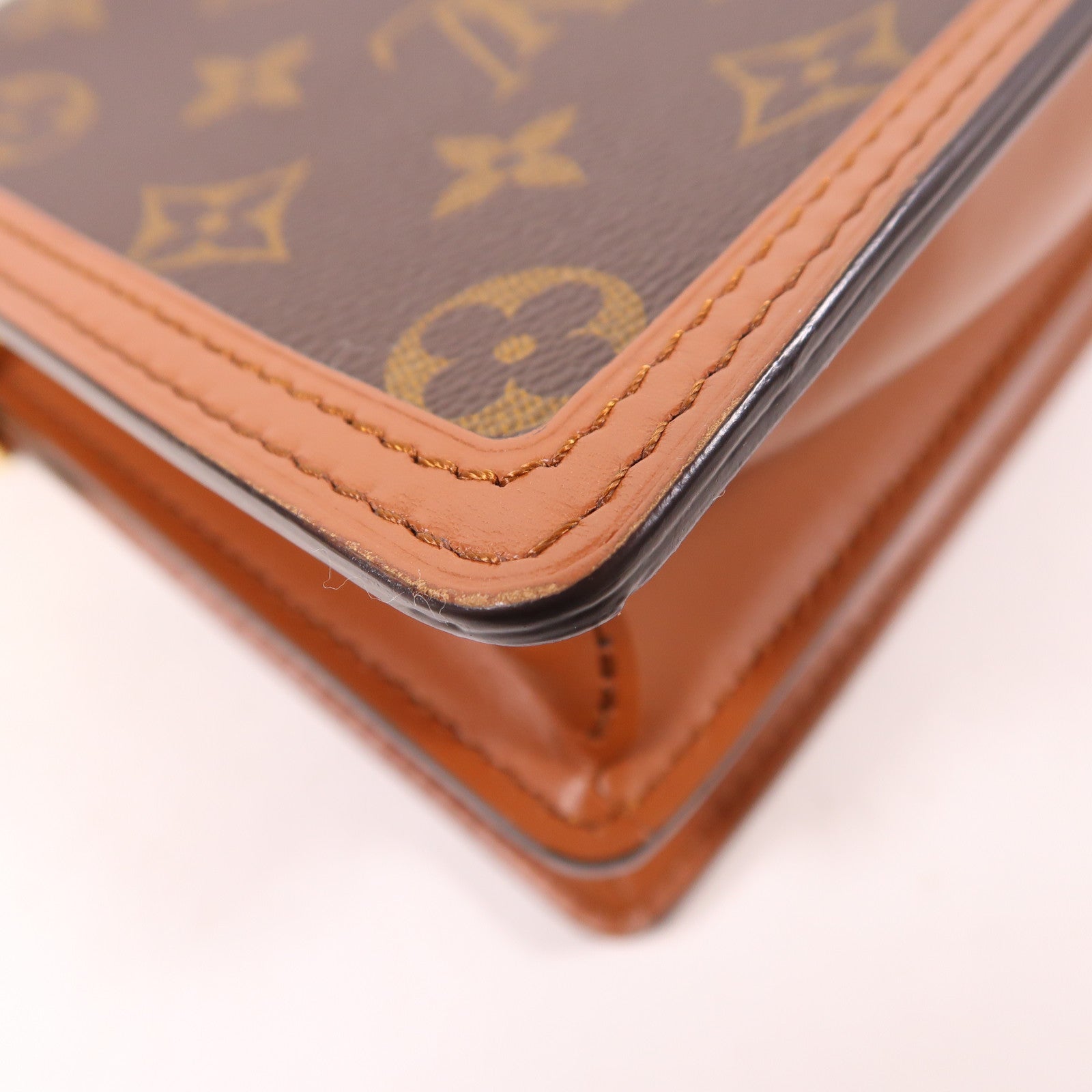 LOUIS VUITTON LV Mini Dauphine Shoulder Bag M45959 Monogram Reverse Brown