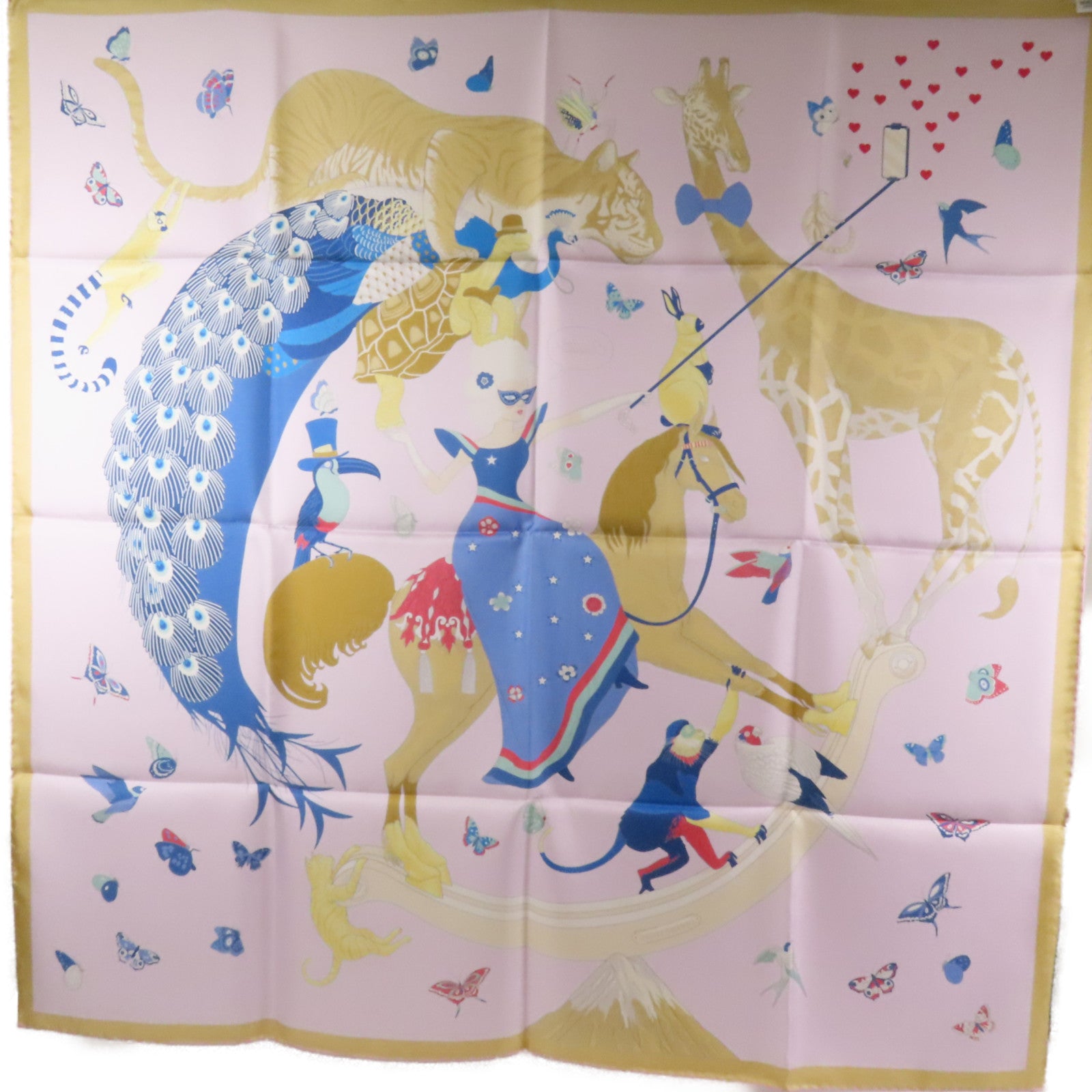 HERMES 絲質Scarf 90X90絲巾