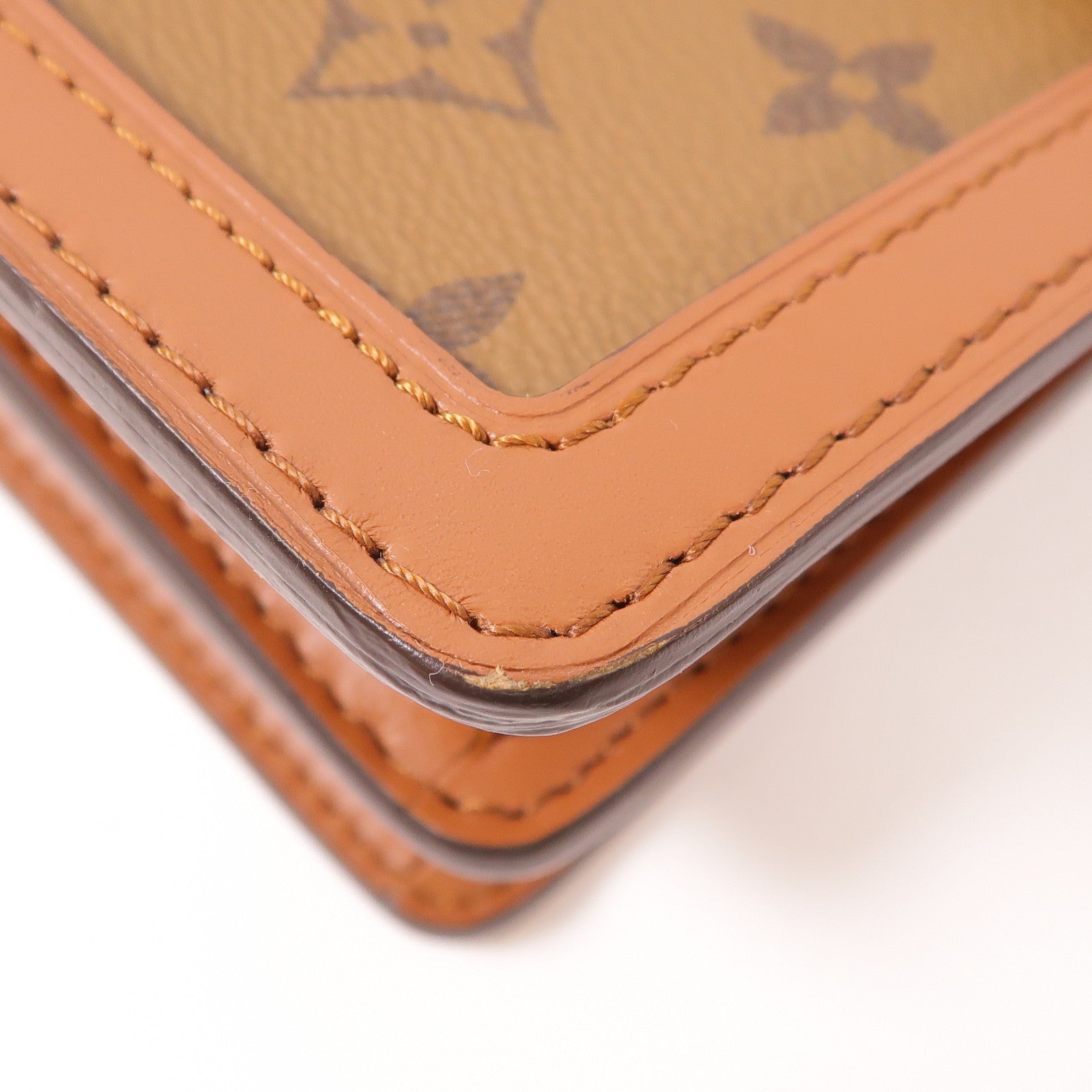 LOUIS VUITTON LV GHW Dauphine MM Crossbody Shoulder Bag M45958 Monogram Revers