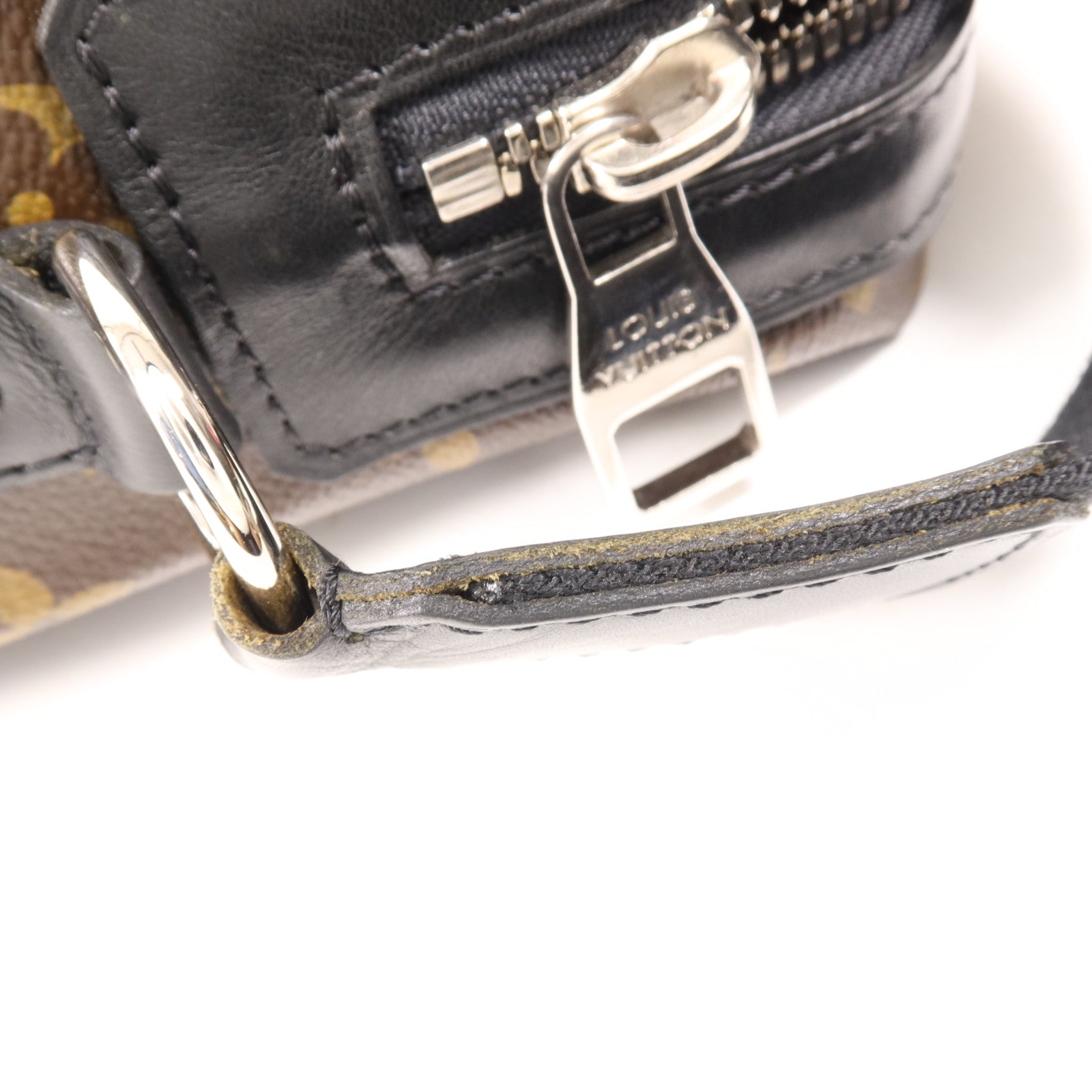 LOUIS VUITTON Monogram Macassar Torres銀扣肩背袋