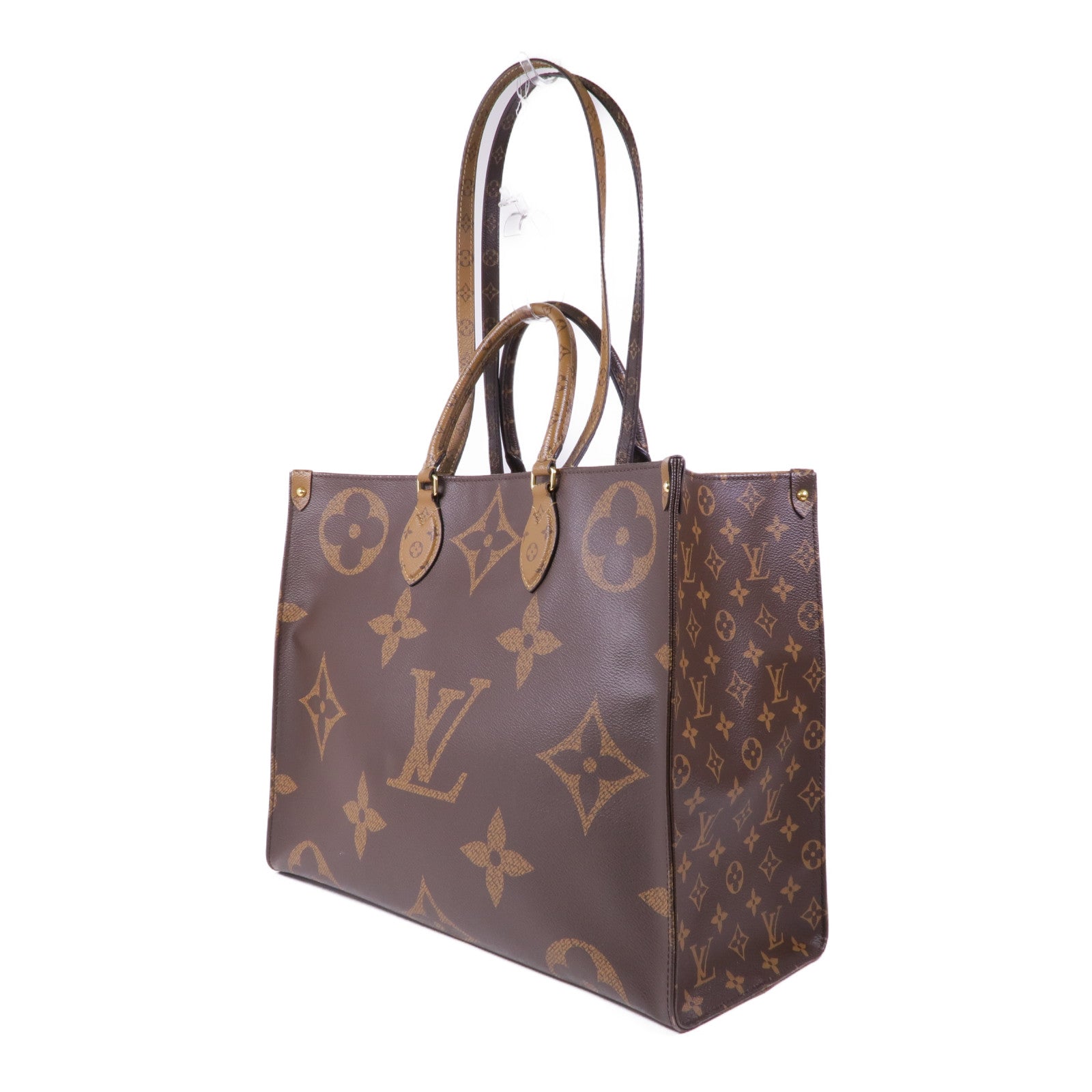 LOUIS VUITTON 【激減優惠】Monogram Giant On The Go GM金扣手挽肩背兩用袋