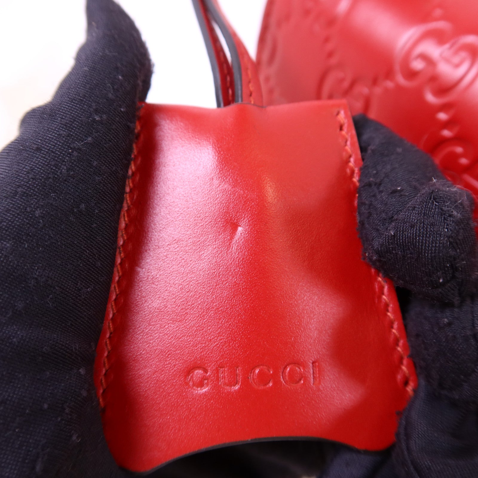 GUCCI 【激減優惠】牛皮皮革Padlock GG金扣鏈帶肩背袋