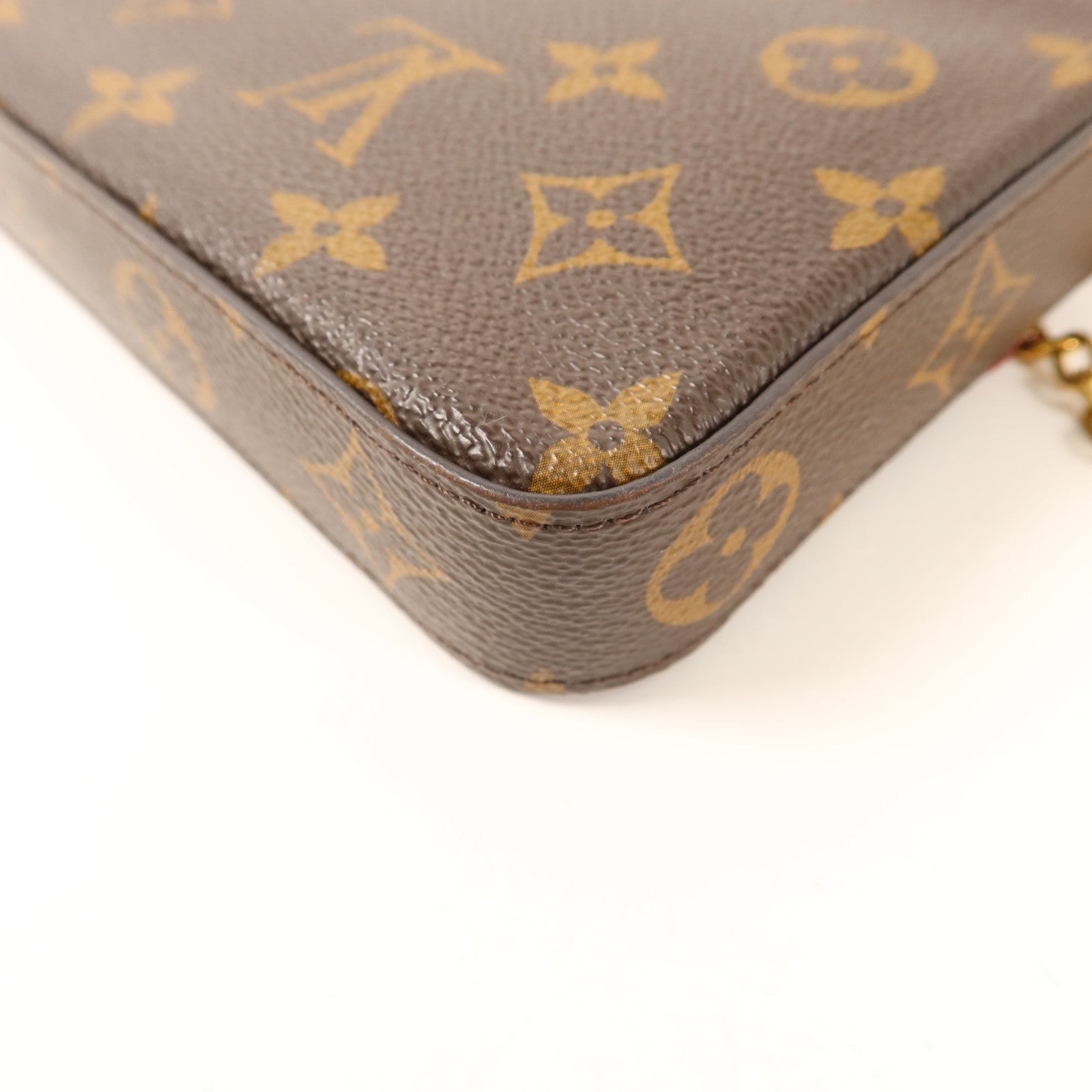 LOUIS VUITTON Monogram Pochette Felicie金扣鏈帶肩背袋