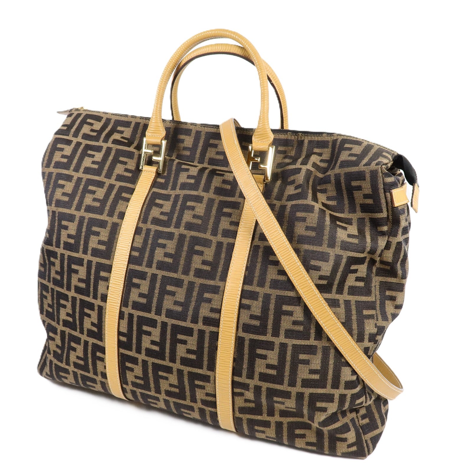 FENDI 帆布Vintage Shoulder Bag手挽肩背兩用袋