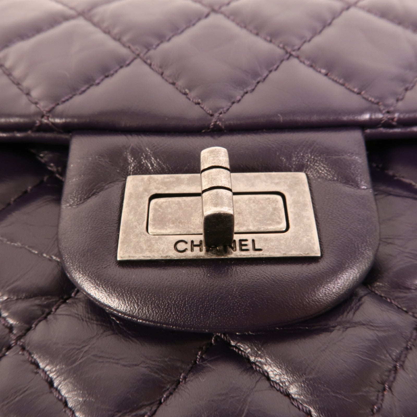 CHANEL 牛皮皮革2.55 Mini鏈帶肩背袋