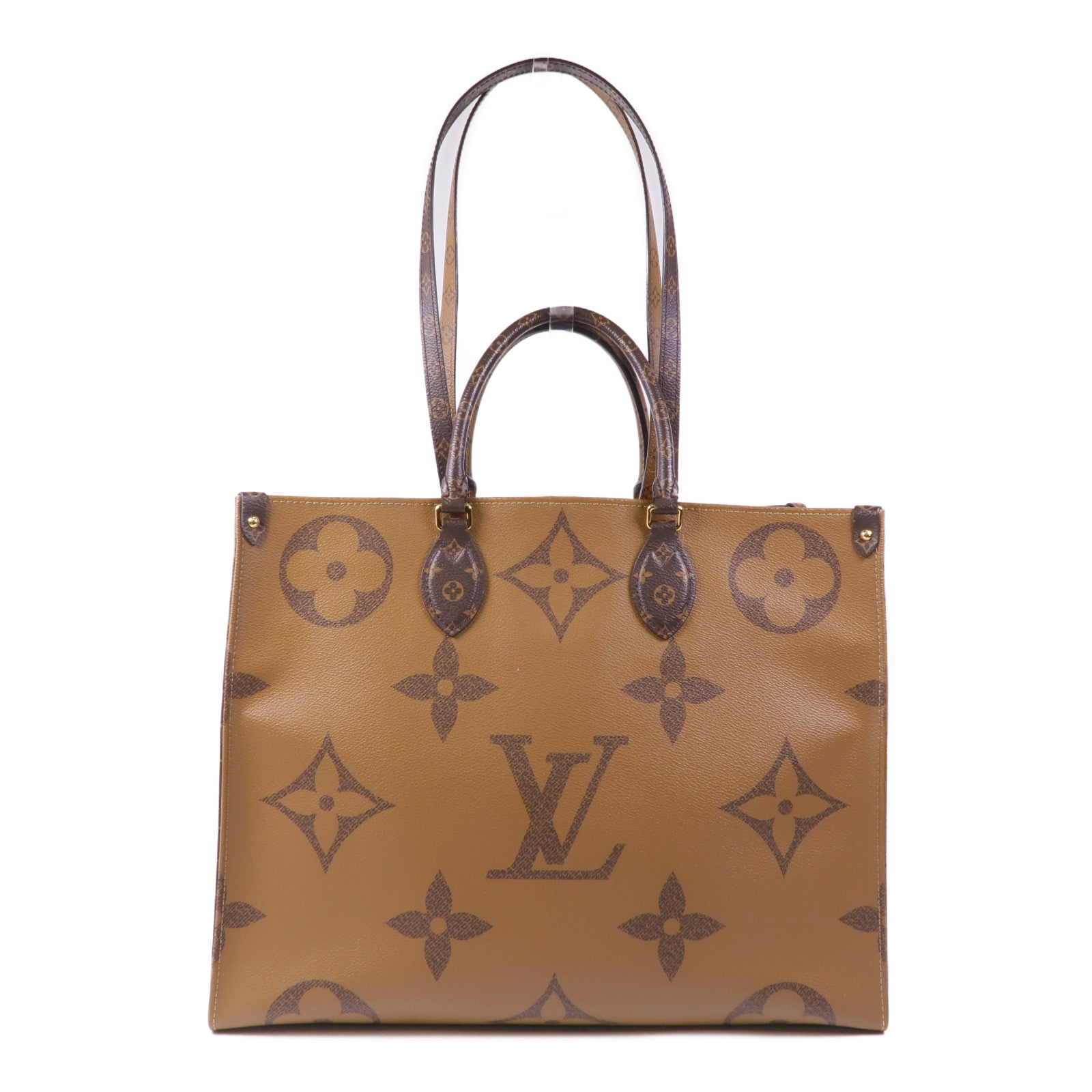 LOUIS VUITTON 【激減優惠】Monogram Giant On The Go GM金扣手挽肩背兩用袋