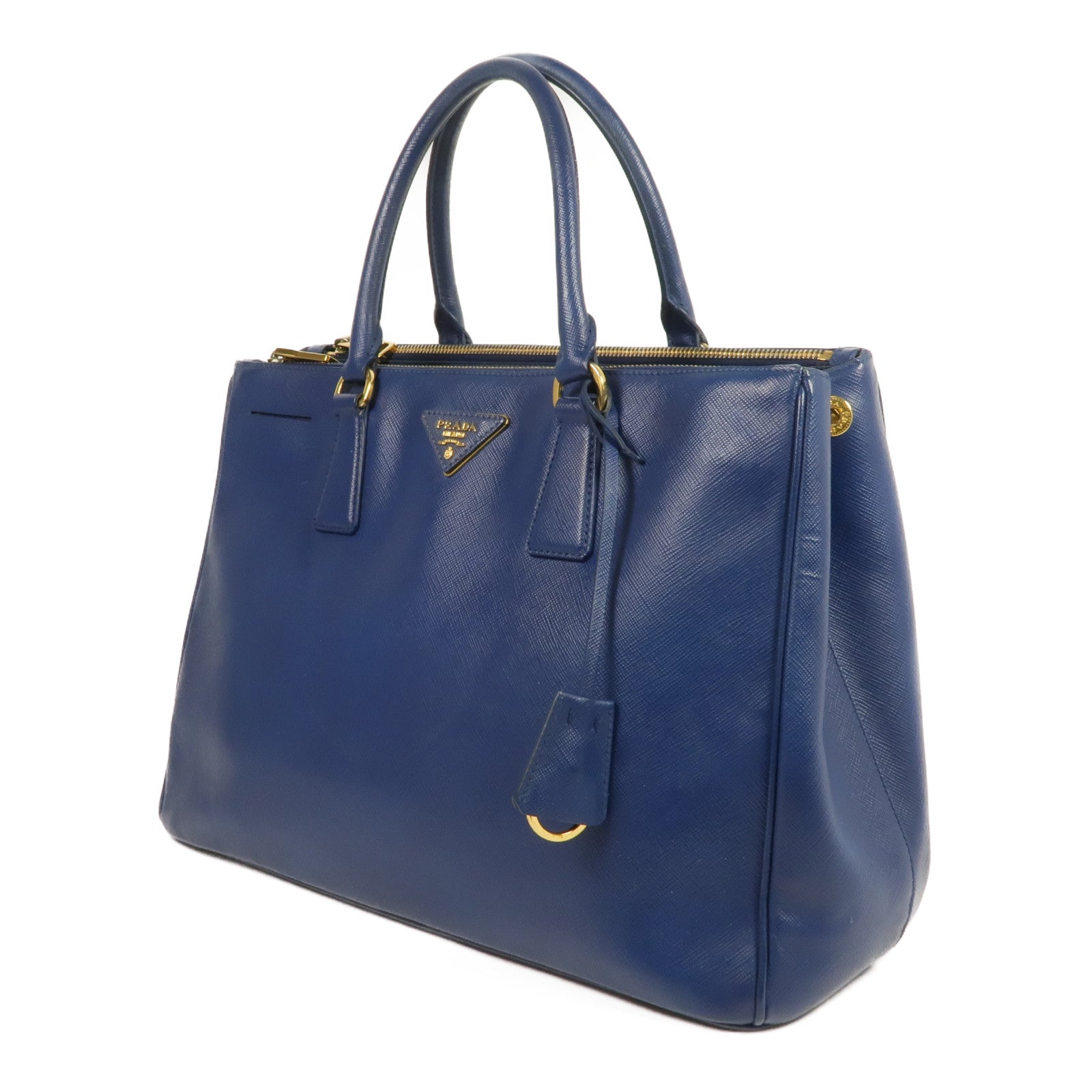 PRADA Saffiano皮革Galleria金扣手挽袋