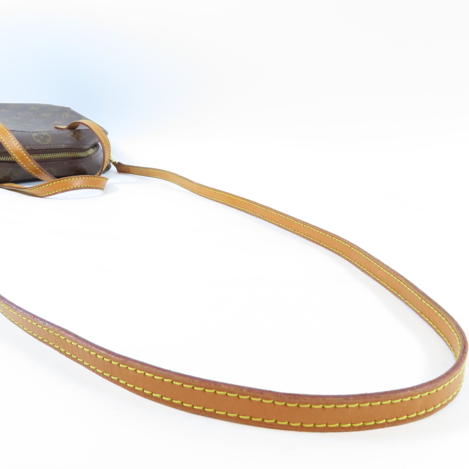 LOUIS VUITTON Monogram Spontini金扣手挽肩背兩用袋啡色