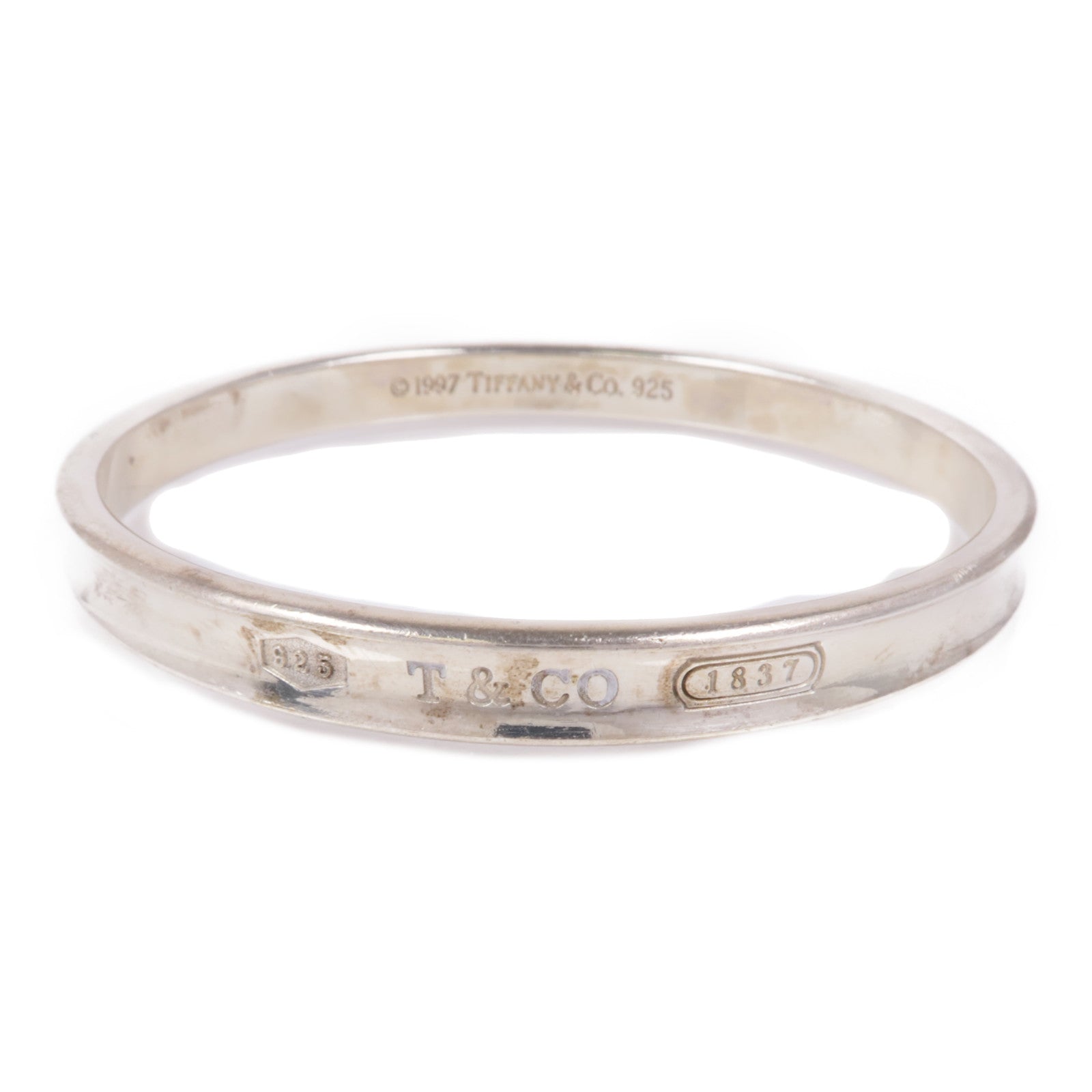 TIFFANY＆CO 925純銀1837 Bangle/Bracelet手鐲