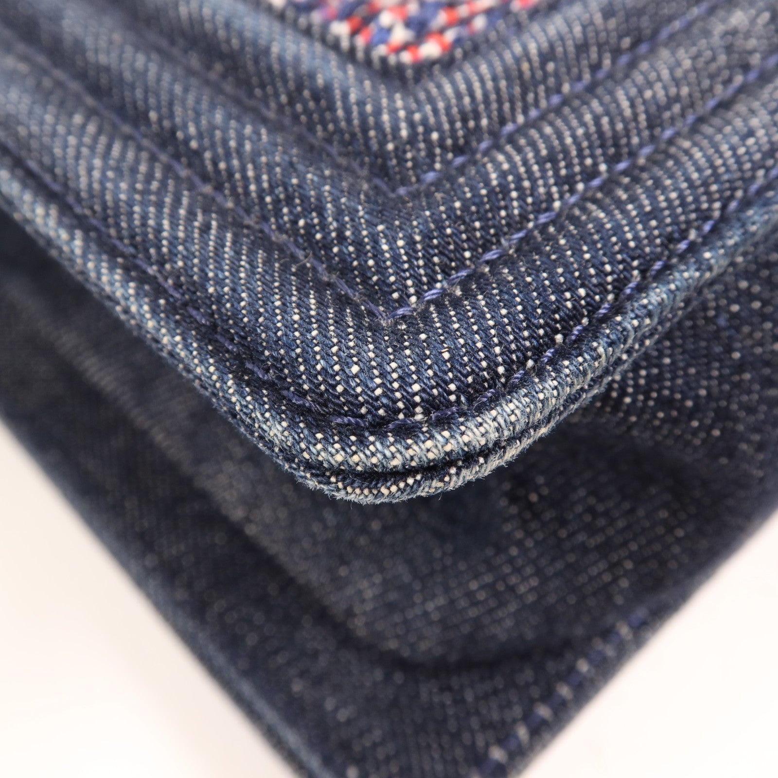 CHANEL 牛仔布/斜紋軟呢Boy 20金扣肩背袋