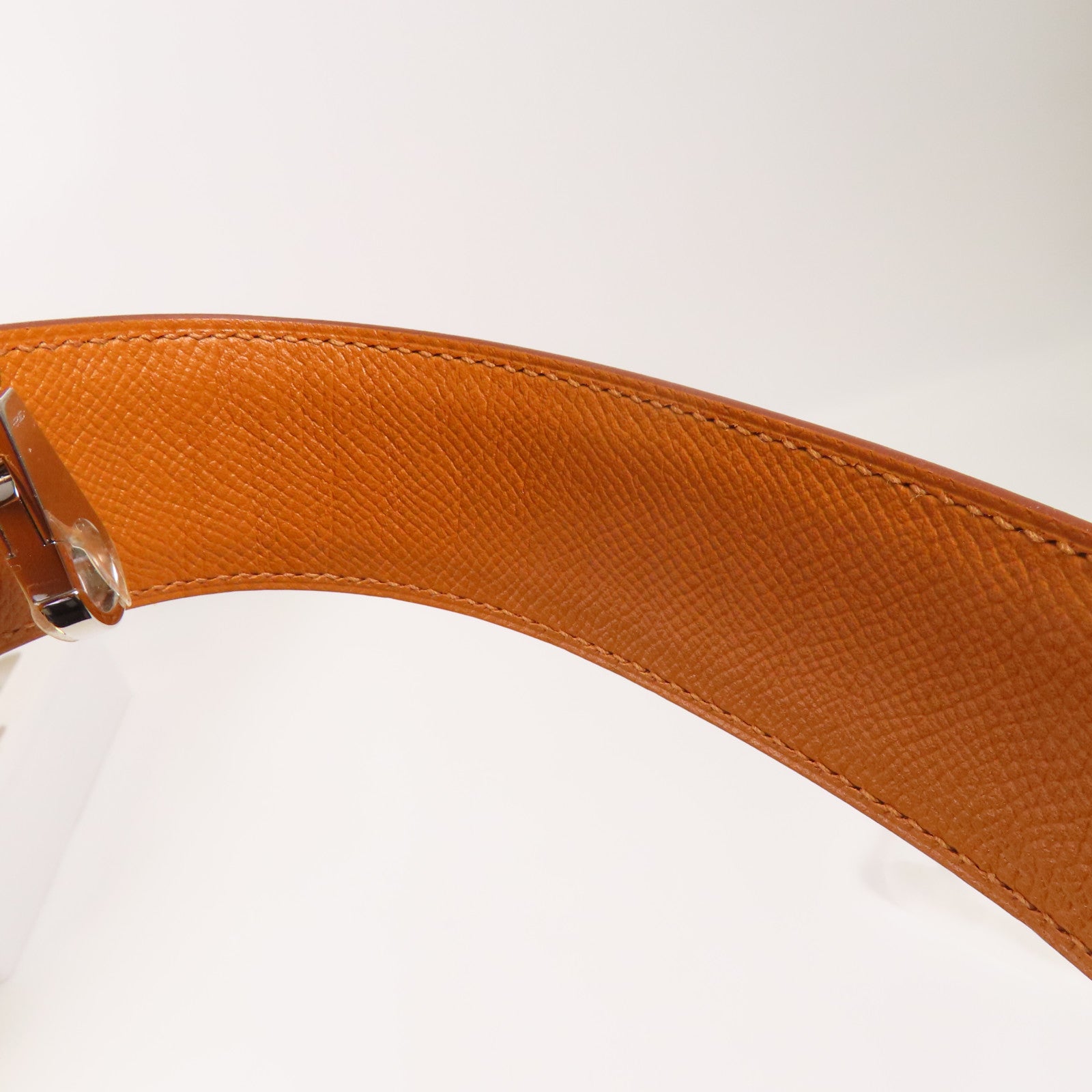 HERMES Epsom皮革Shoulder Strap銀扣肩帶Gold