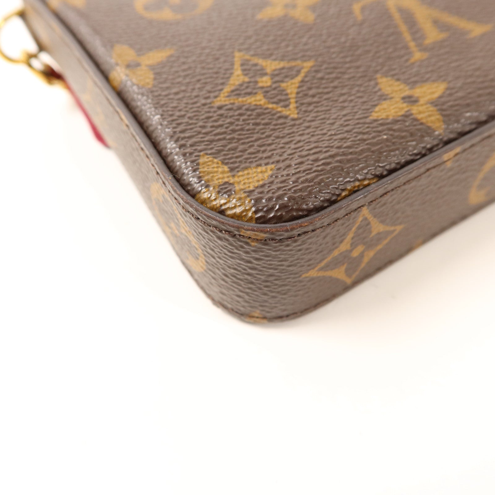 LOUIS VUITTON Monogram Pochette Felicie金扣鏈帶肩背袋