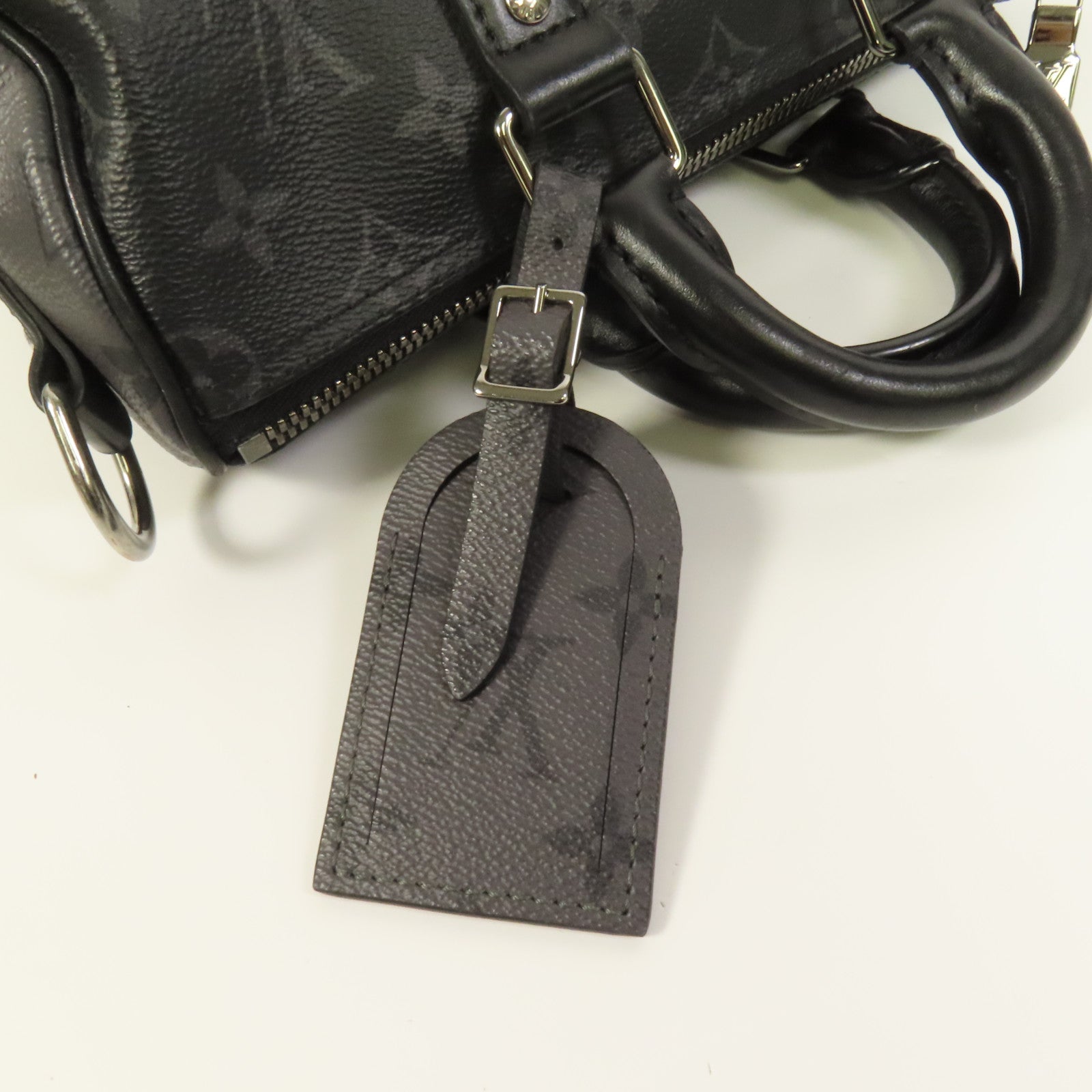 LOUIS VUITTON Monogram Eclipse Keepall Bandouliere 25手挽肩背兩用袋