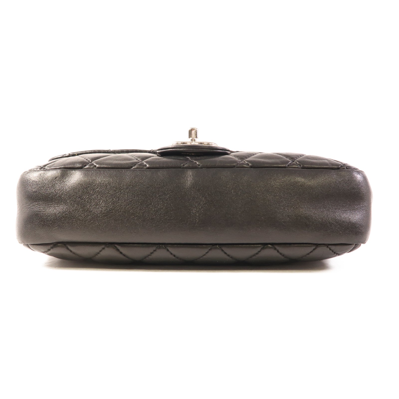 CHANEL 羊皮皮革Chain Shoulder銀扣鏈帶肩背袋