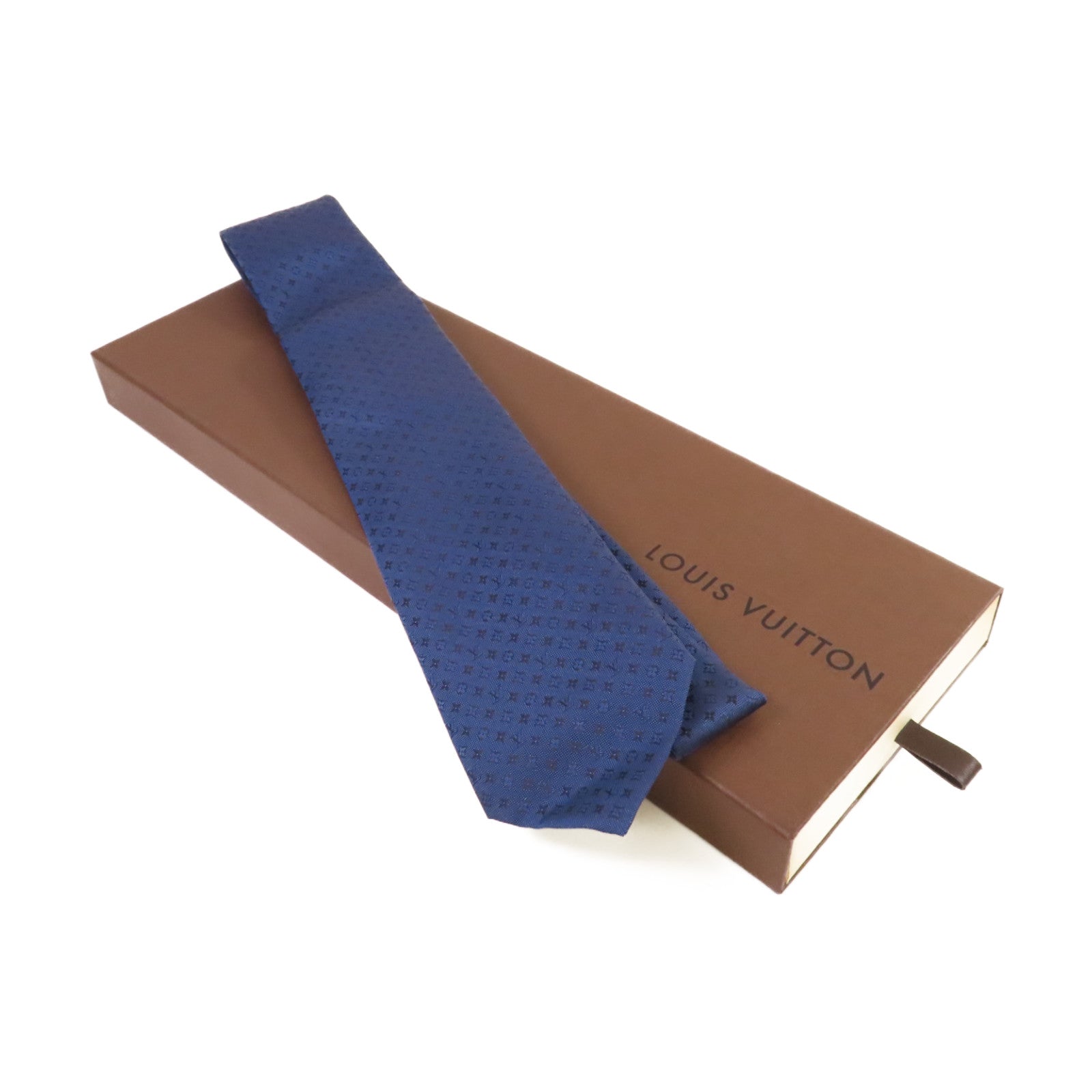 LOUIS VUITTON 絲質Necktie領帶寶藍色