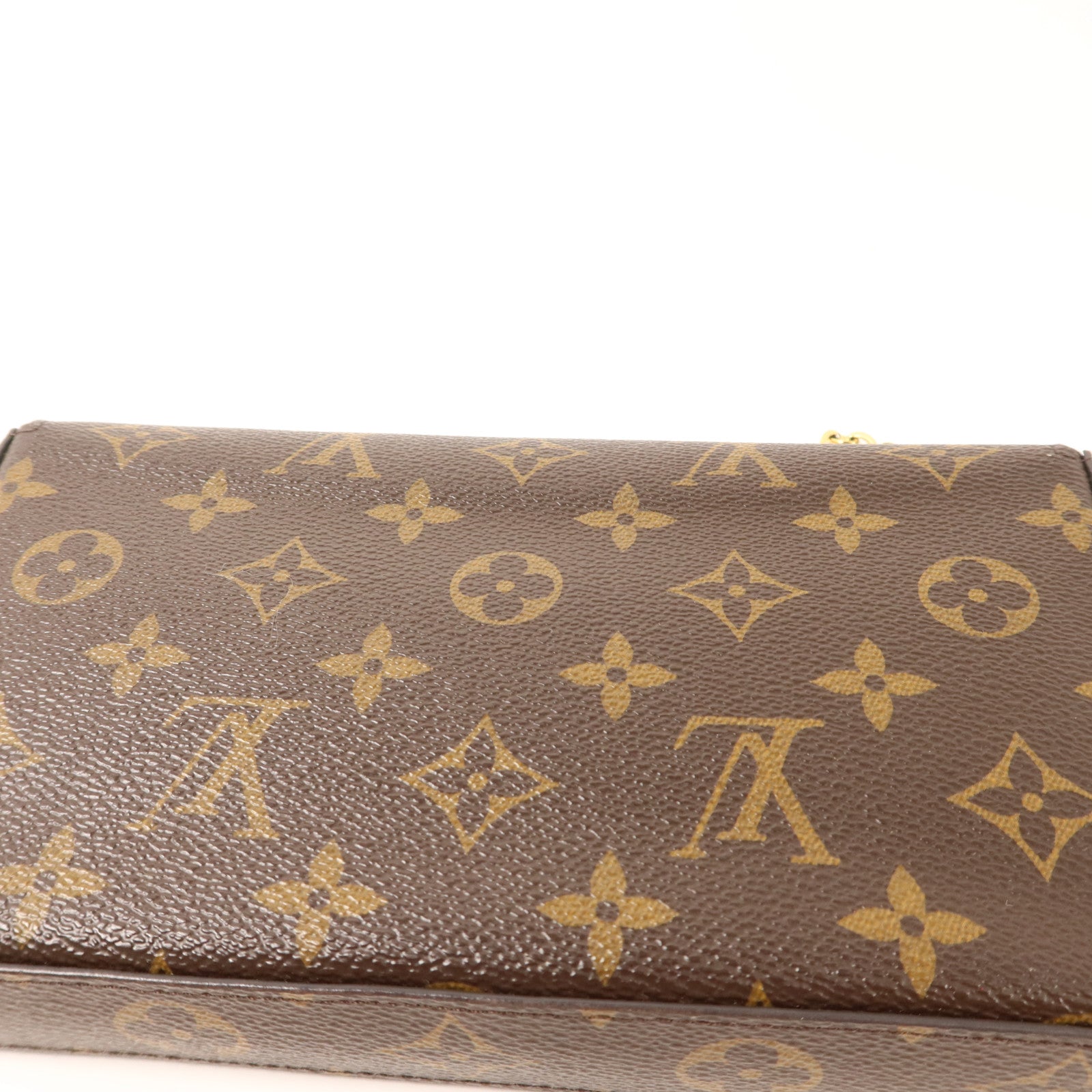 LOUIS VUITTON Monogram Pochette Felicie金扣鏈帶肩背袋
