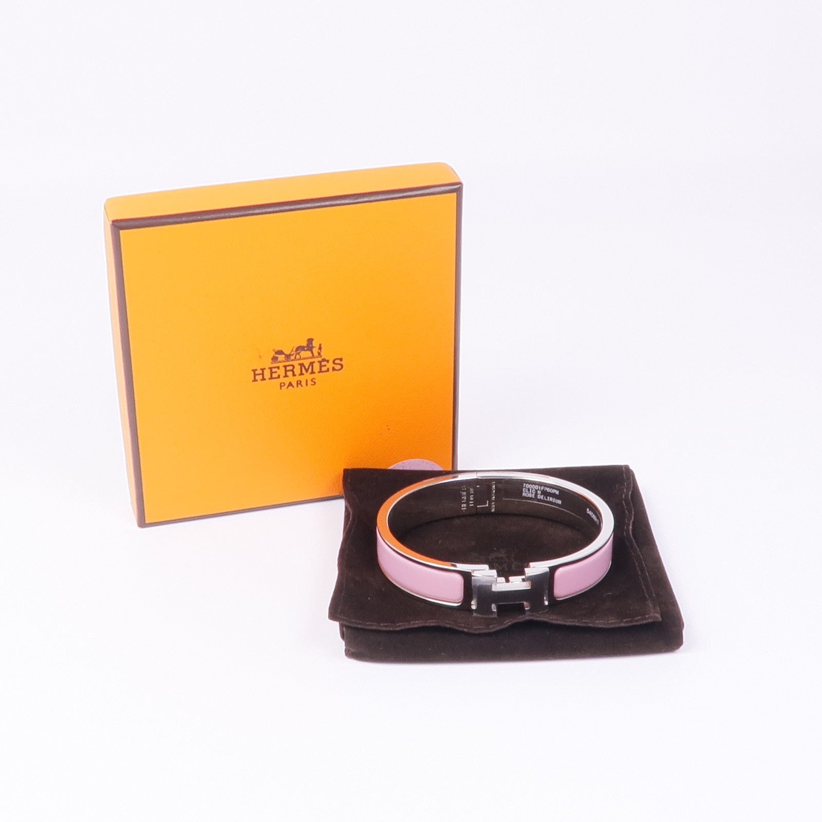 HERMES 金屬/琺瑯Clic H Bracelet手鐲