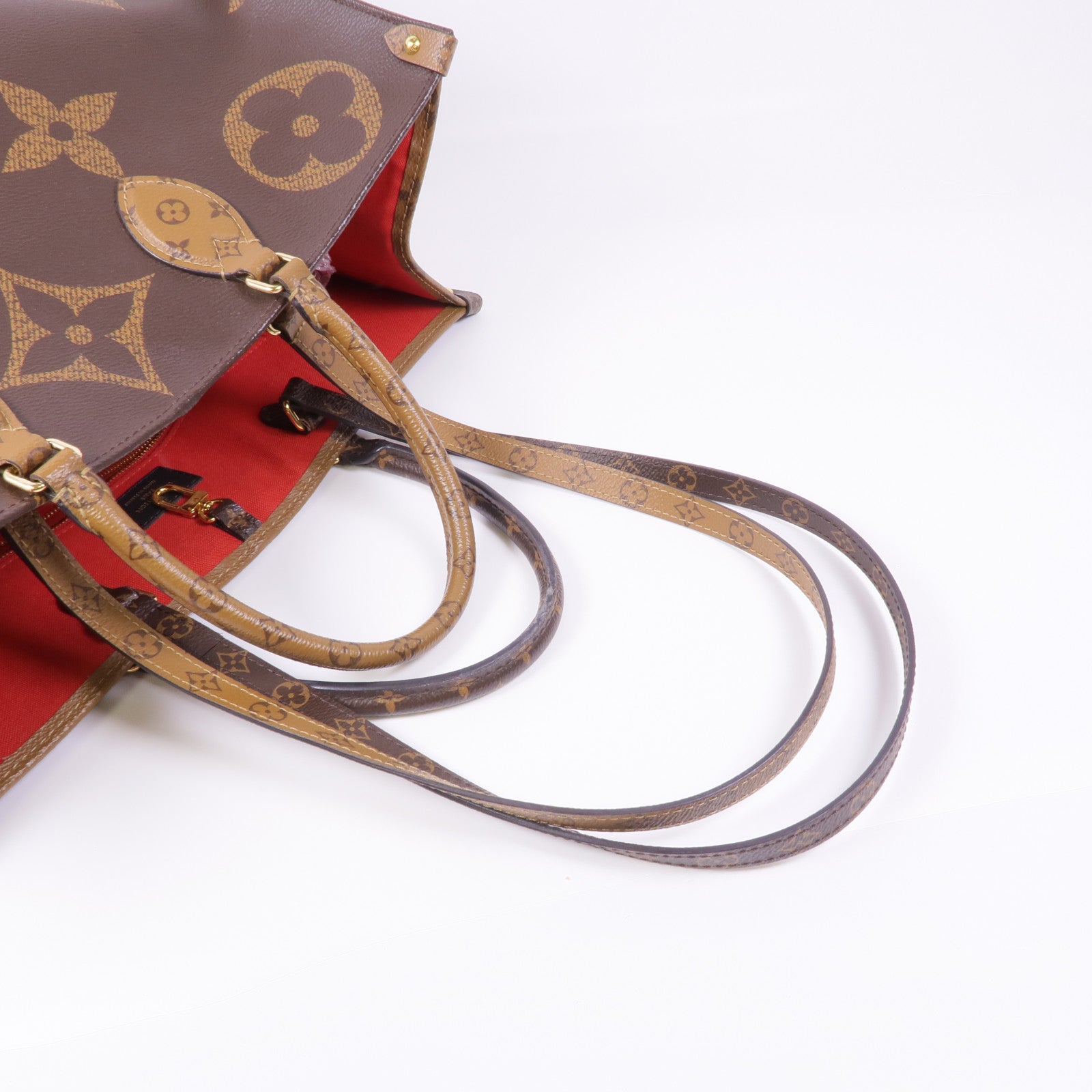 LOUIS VUITTON Monogram Giant On The Go GM金扣手挽肩背兩用袋