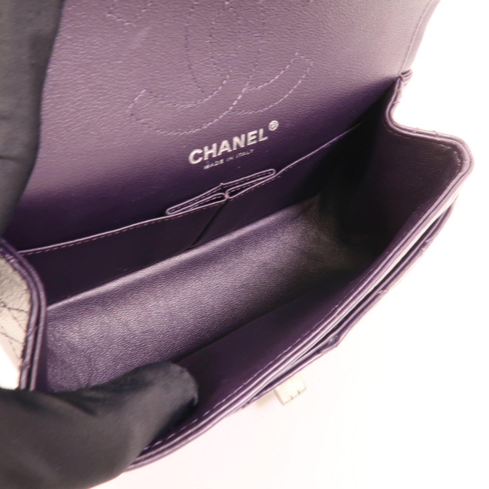 CHANEL 牛皮皮革2.55 Mini鏈帶肩背袋