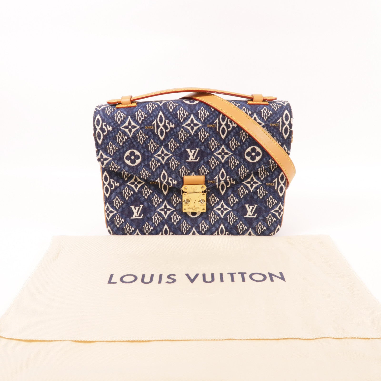 LOUIS VUITTON LV GHW Pochette Metis Shoulder Bag M57395 Monogram Jacquard Blue